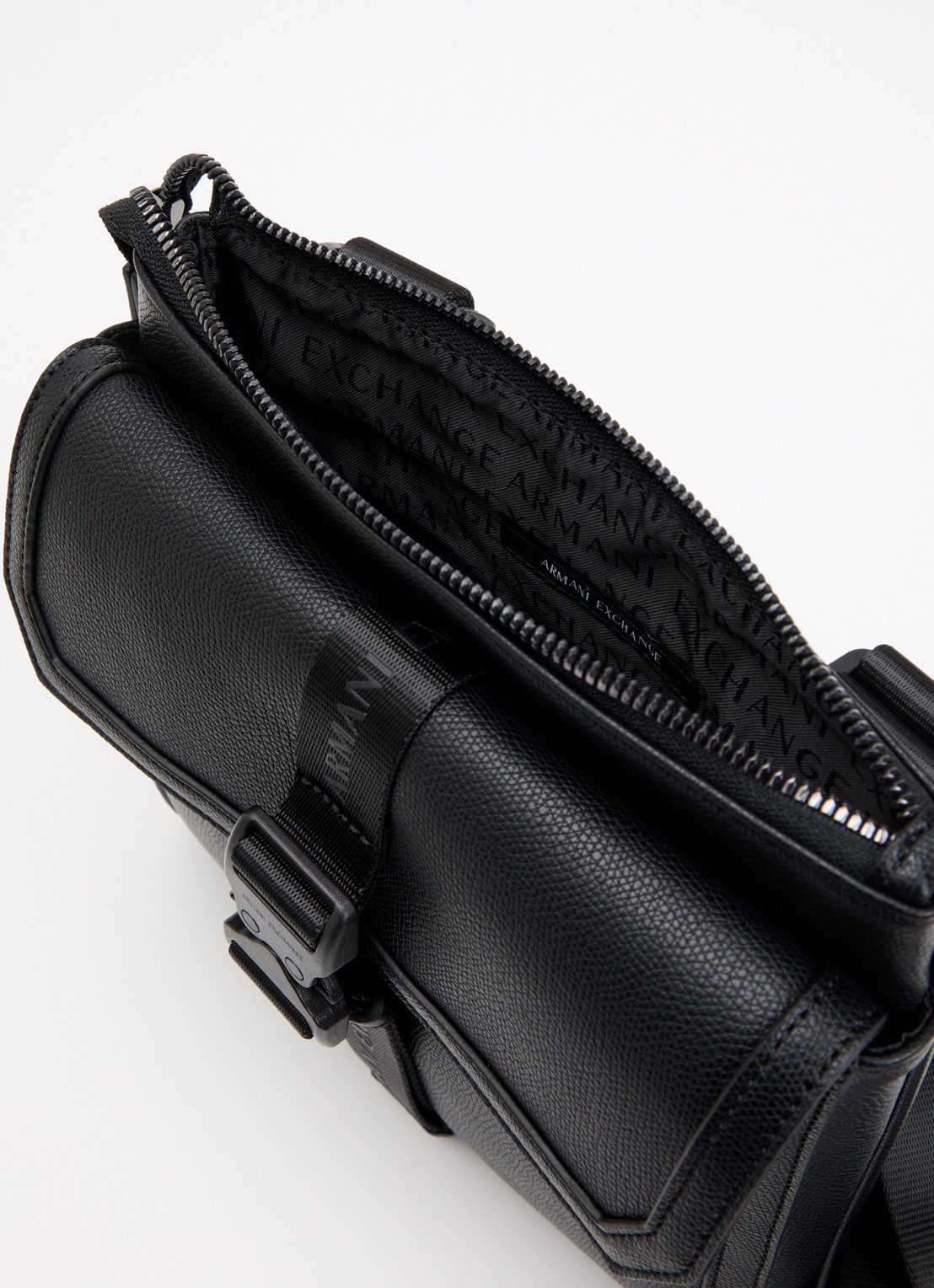 Armani Crossbodytas met logo - detail 3 zwart