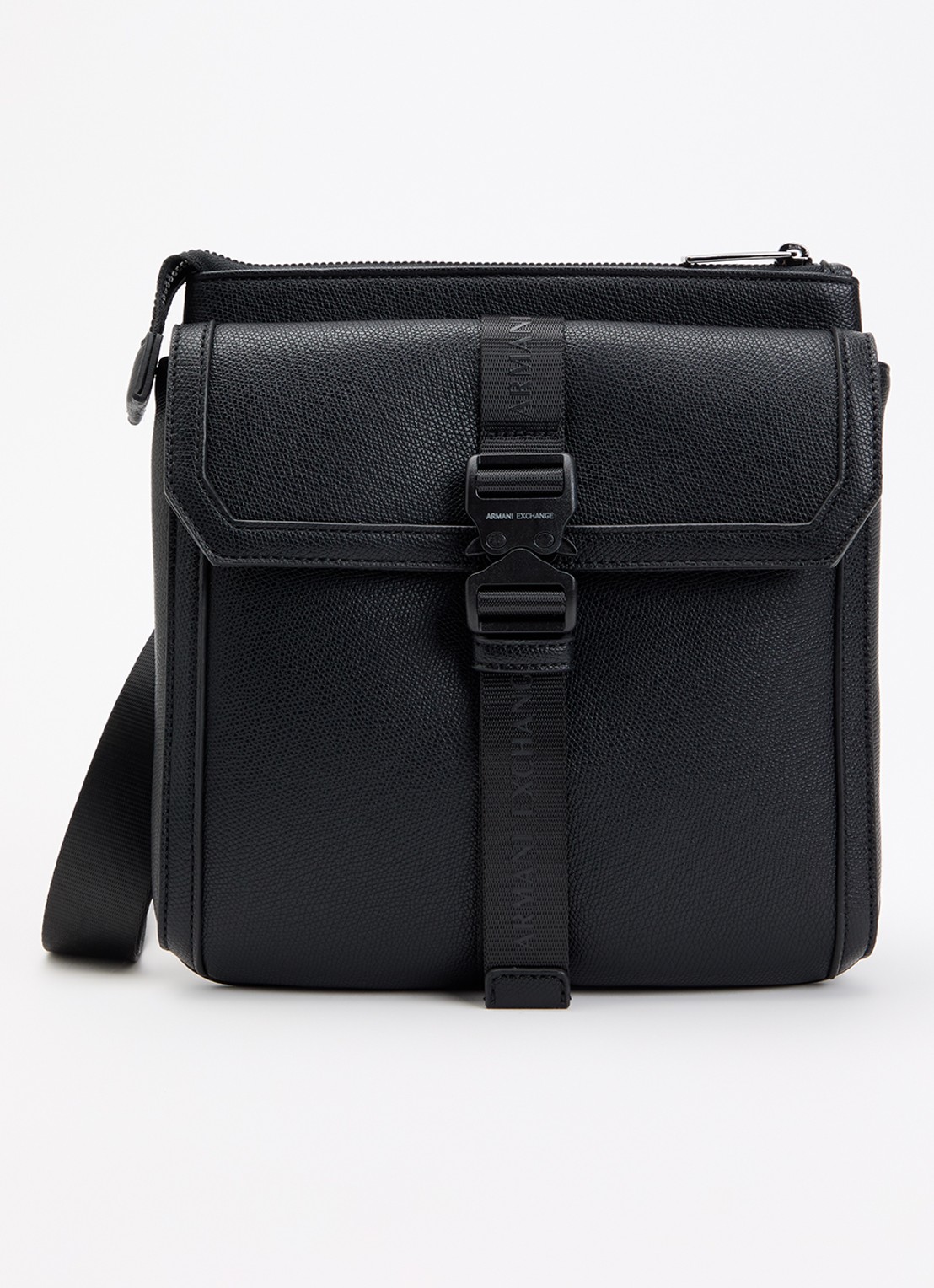 Armani Crossbodytas met logo - voorkant zwart