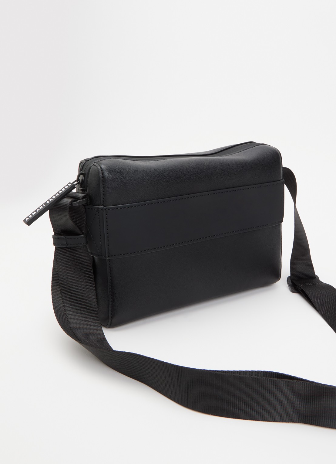 Armani Crossbodytas met logo - achterkant 2 zwart