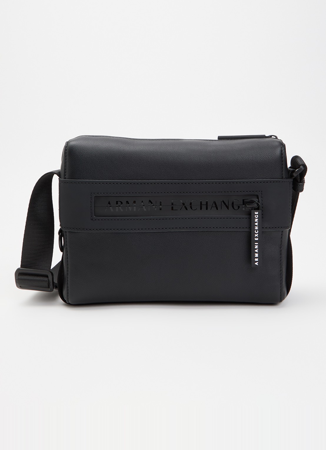 Armani Crossbodytas met logo - voorkant zwart