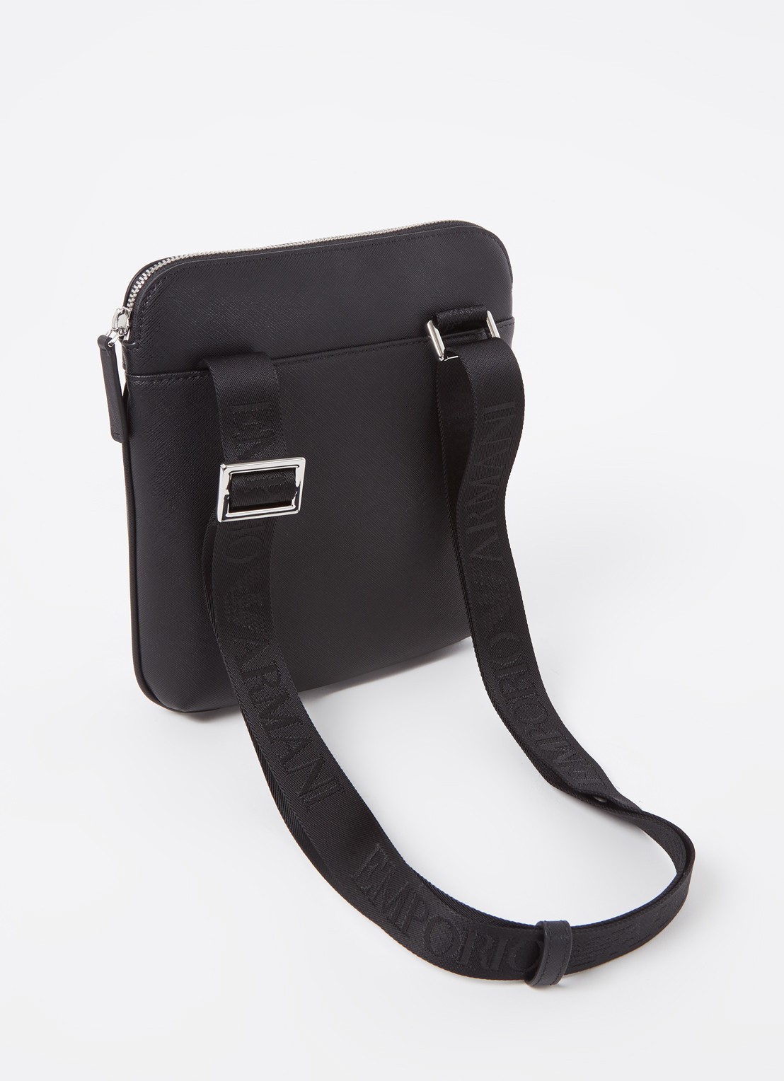 Armani Crossbodytas met logo - achterkant 4 zwart
