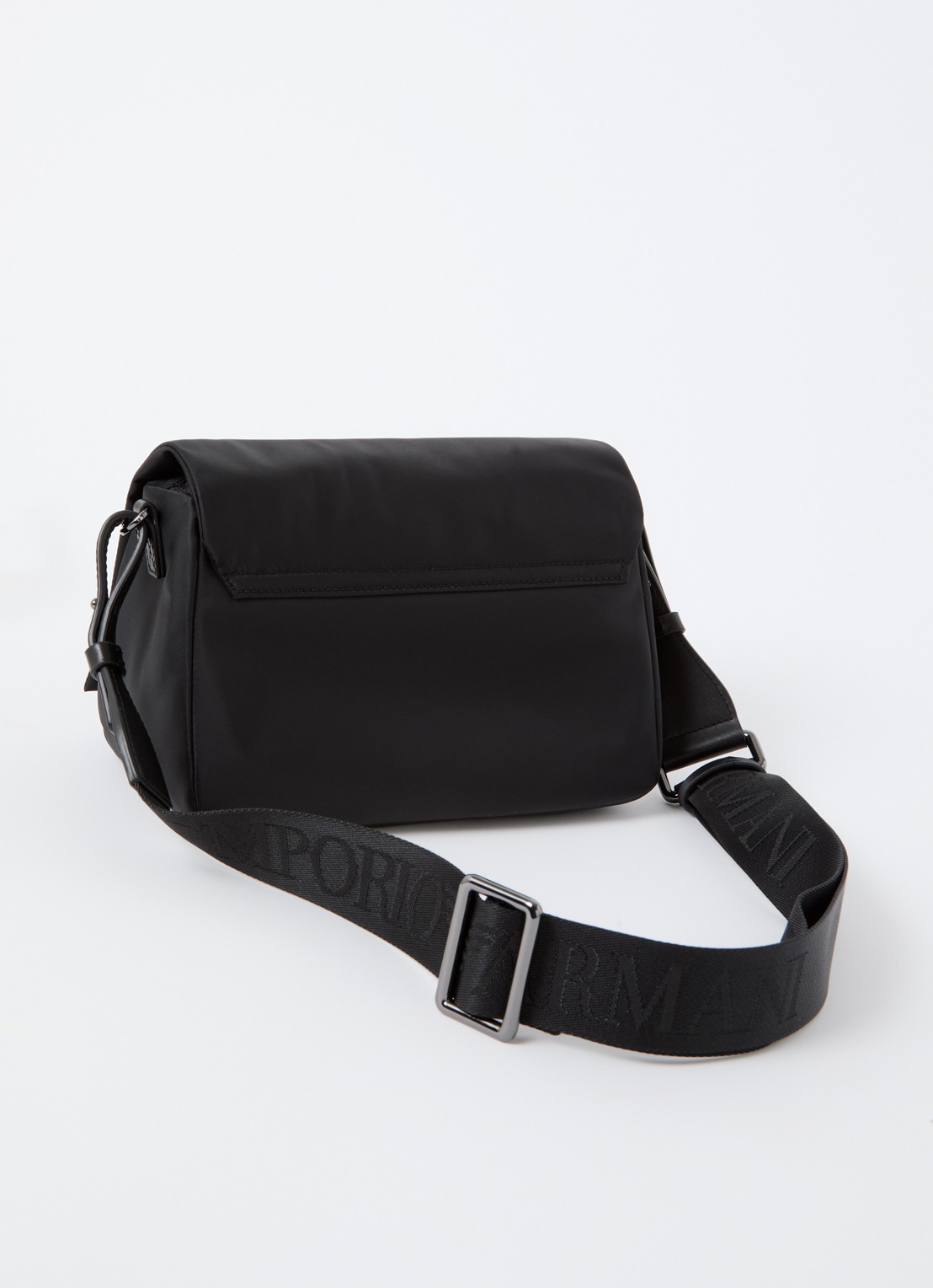 Armani Crossbodytas met logo - achterkant 4 zwart