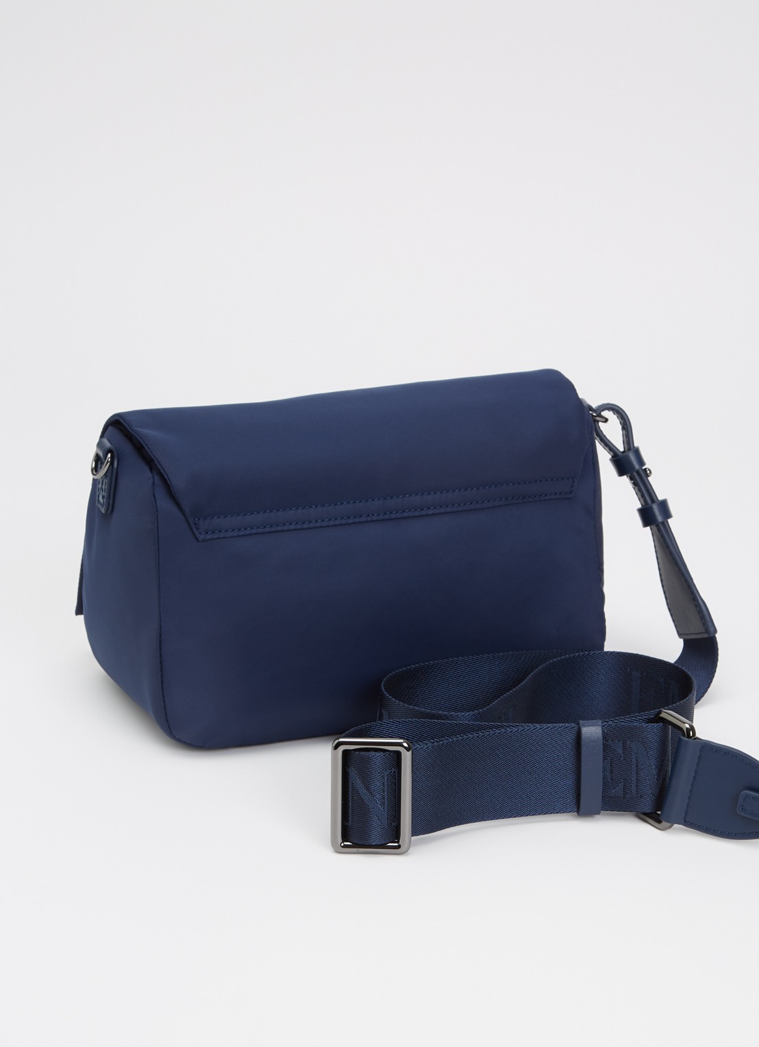 Armani Crossbodytas met logo - achterkant 5 donkerblauw