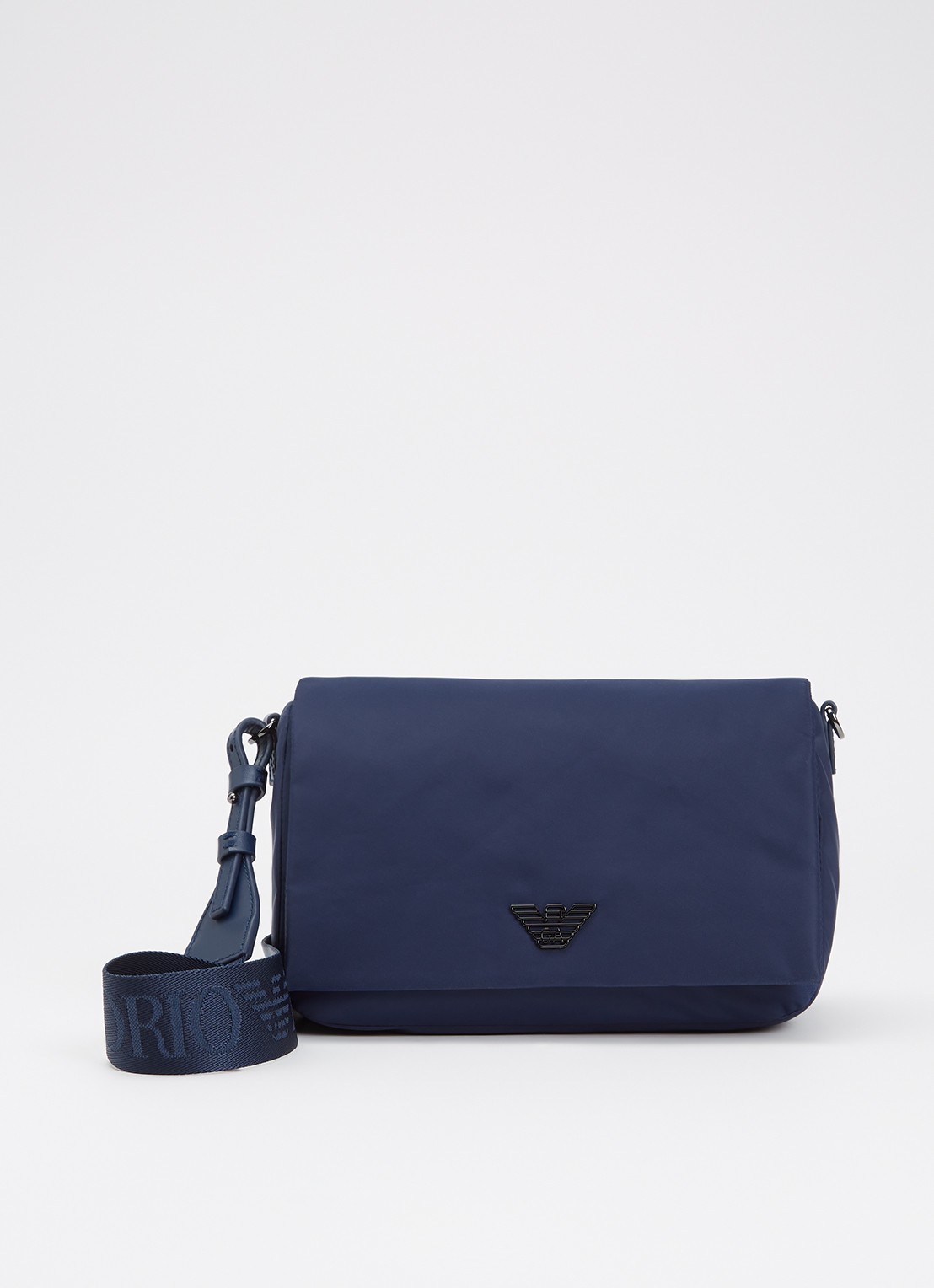Armani Crossbodytas met logo - voorkant 4 donkerblauw