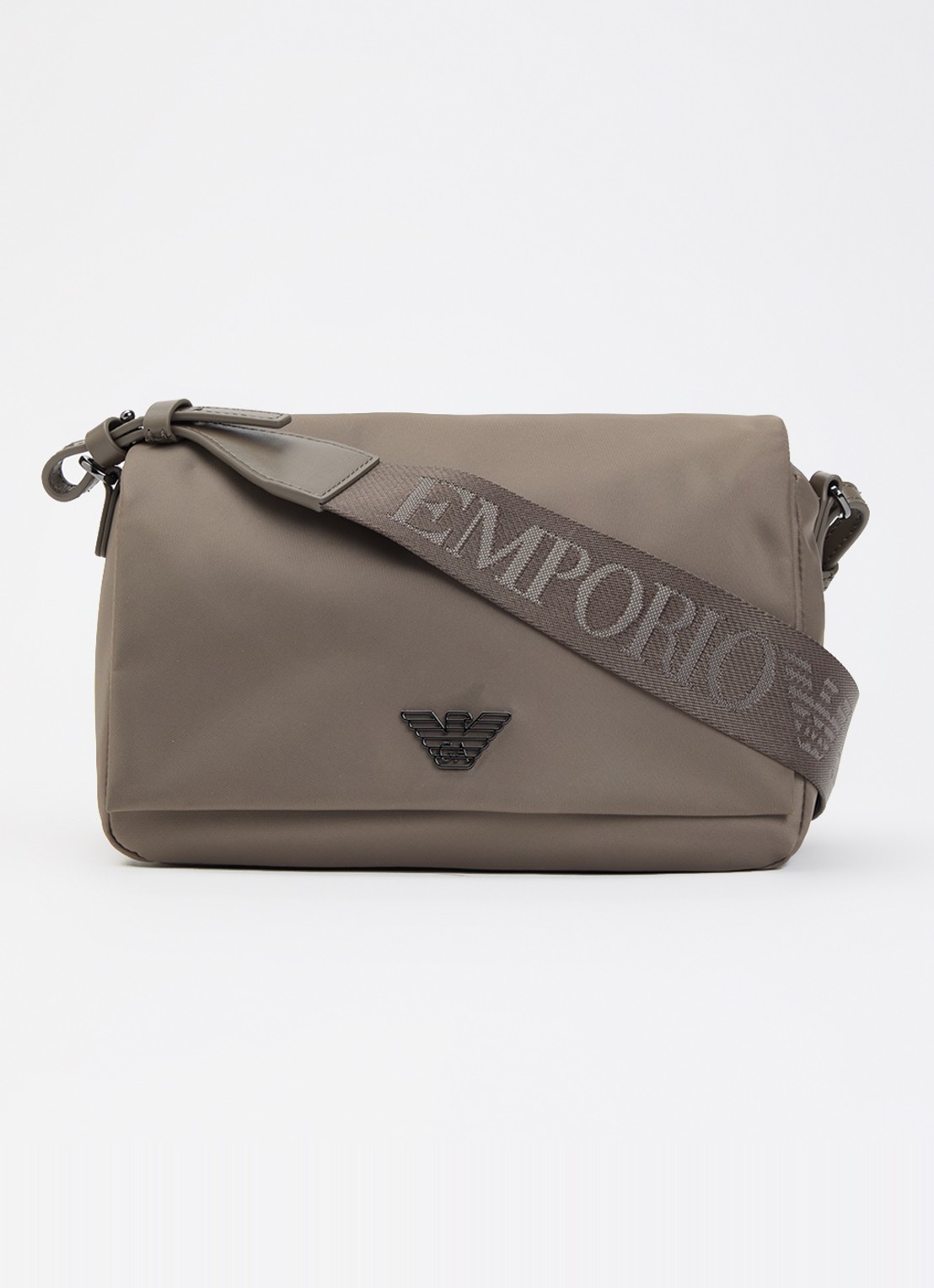 Armani Crossbodytas met logo - voorkant 5 bruin