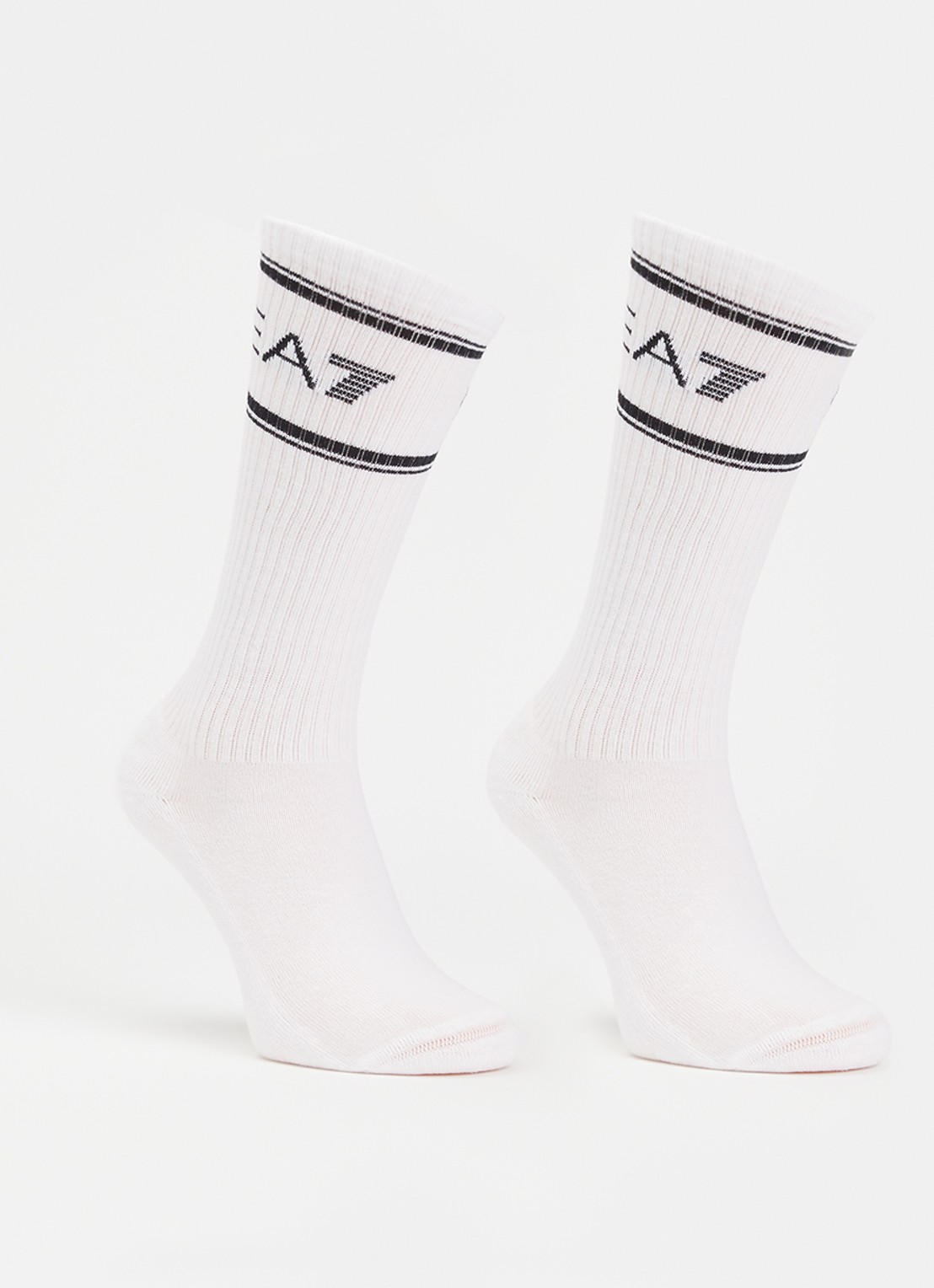 Armani Dynamic Athlete sportsokken met logo in 3-pack - voorkant 2 wit