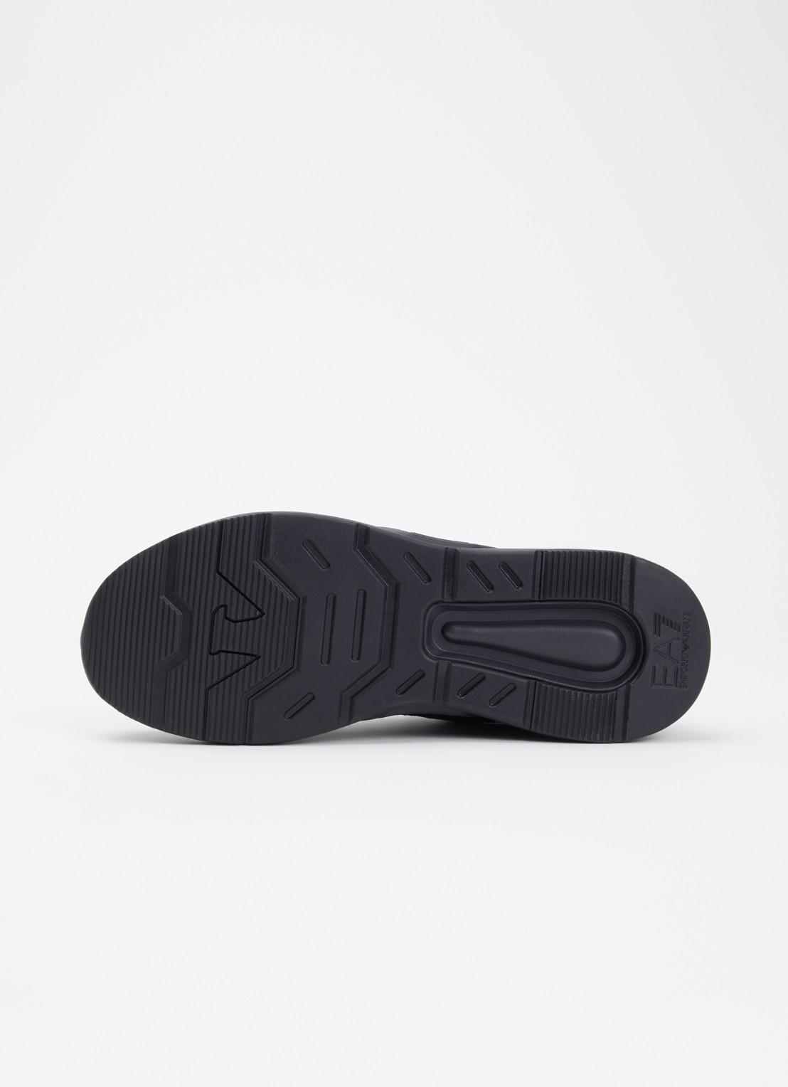 Armani EA7 ACE Runner sneaker van leer  - detail 5 zwart