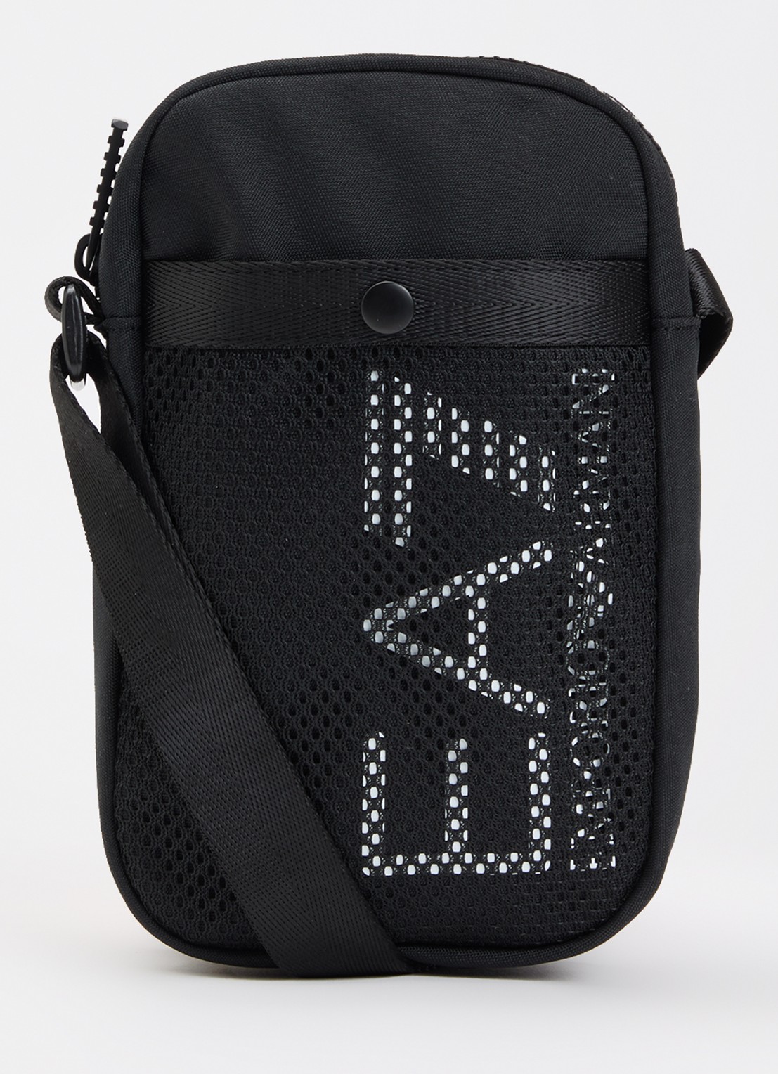 Armani EA7 crossbody tas met logo - voorkant 2 zwart
