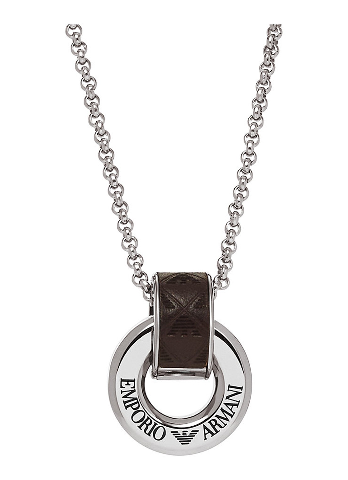 Armani Eagle ketting EGS3134040 - detail zilver