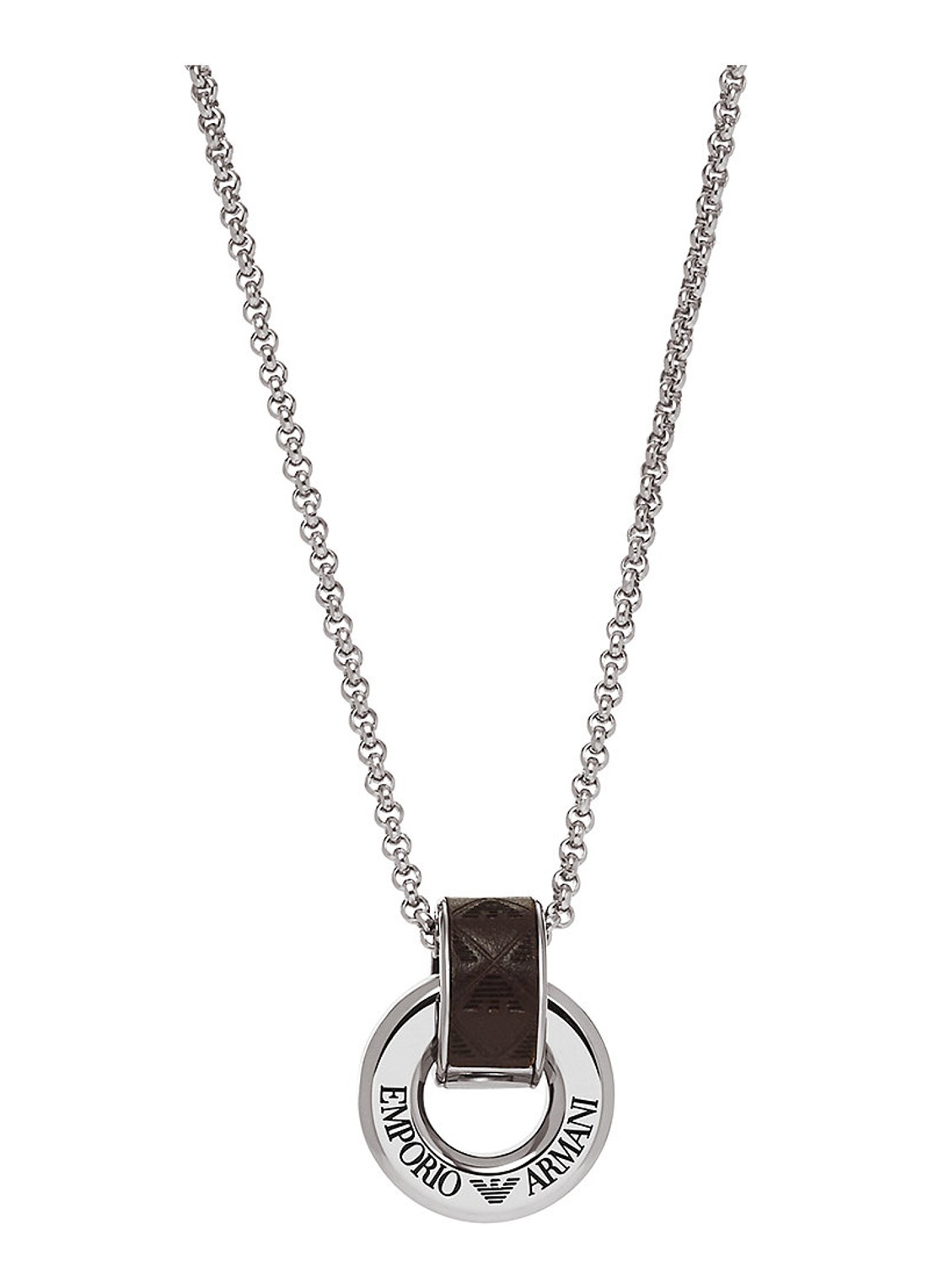 Armani Eagle ketting EGS3134040 - voorkant 2 zilver