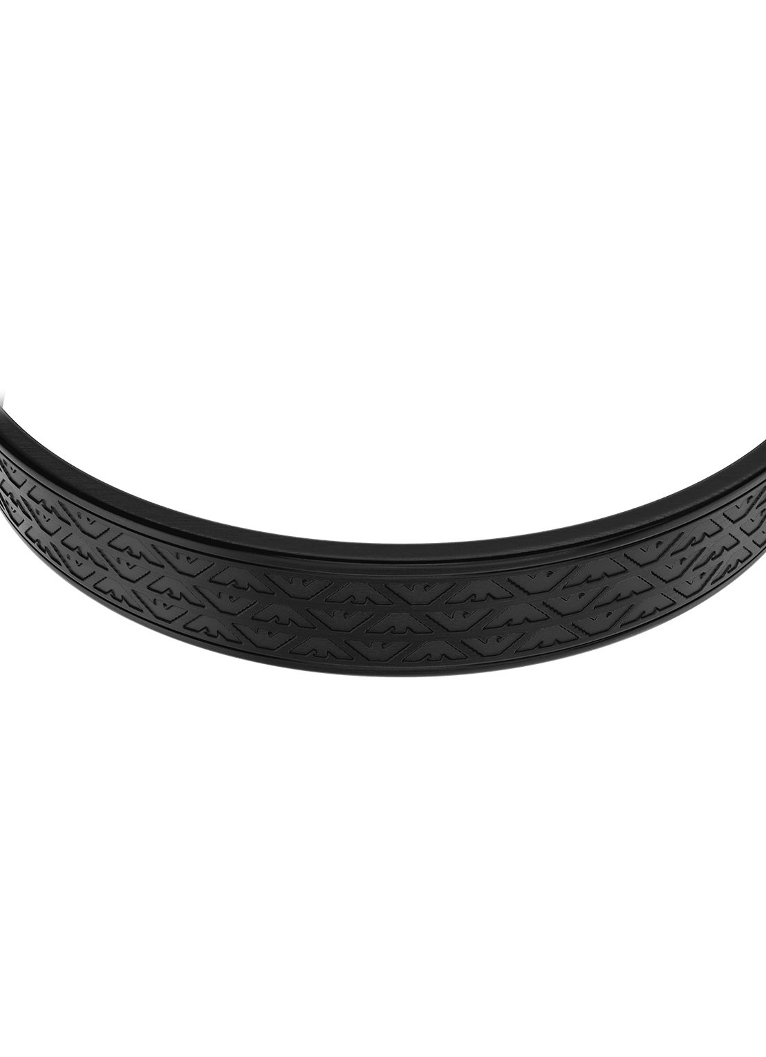 Armani Eagle Logo bangle EGS3383001 - detail zwart