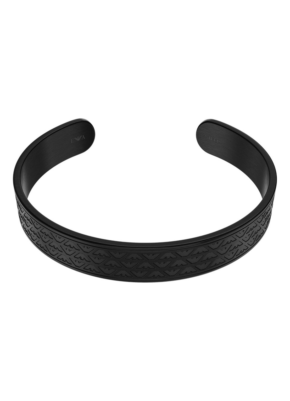 Armani Eagle Logo bangle EGS3383001 - voorkant 3 zwart