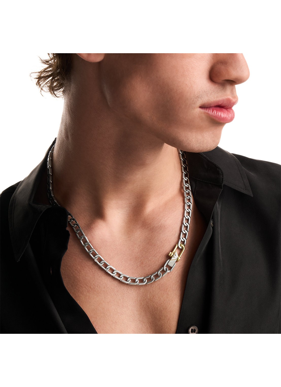 Armani Eagle Logo ketting EGS3372040 - detail 3 zilver