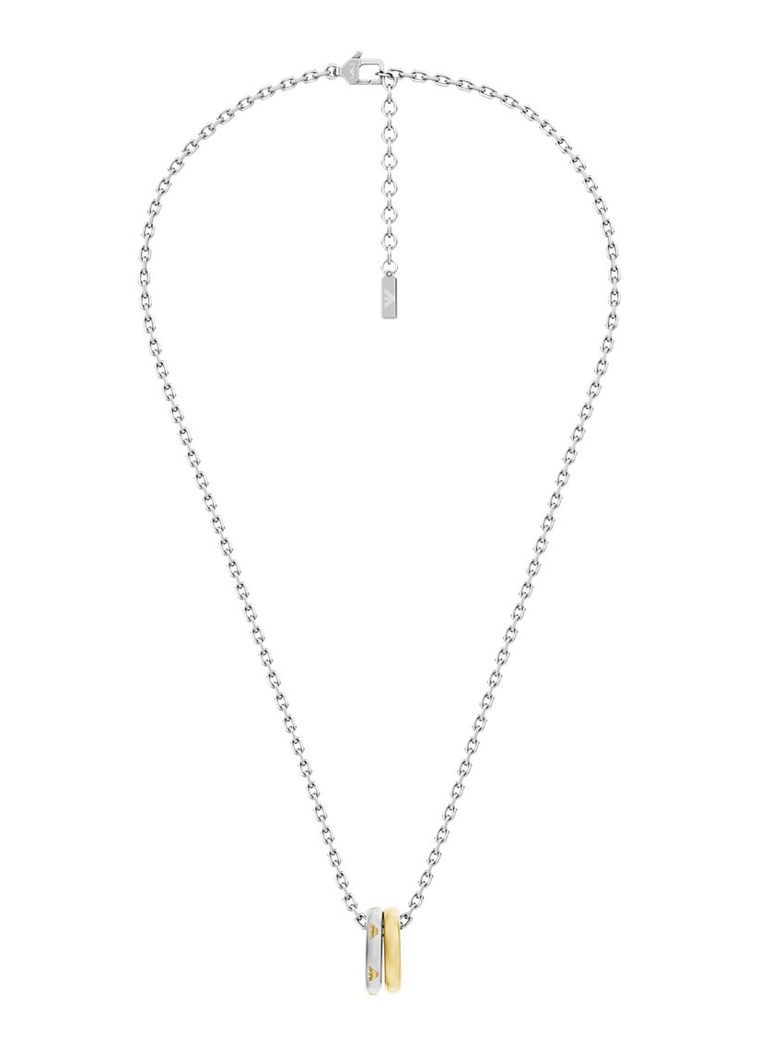Armani Eagle Logo ketting EGS3375040 - detail zilver
