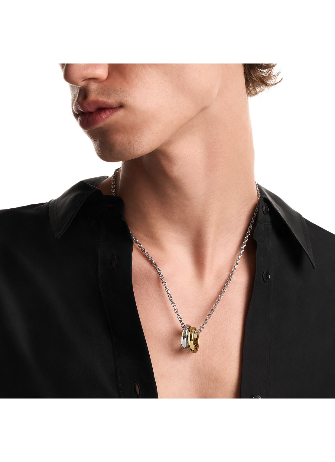 Armani Eagle Logo ketting EGS3375040 - detail 2 zilver