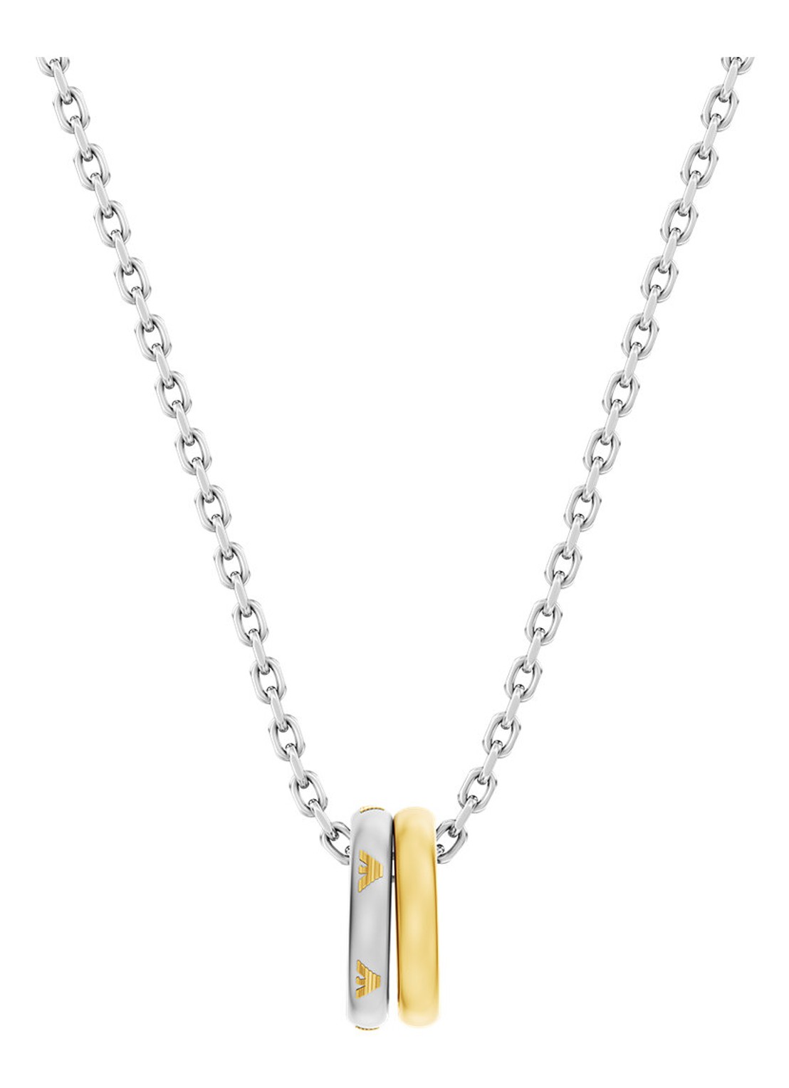 Armani Eagle Logo ketting EGS3375040 - voorkant 3 zilver