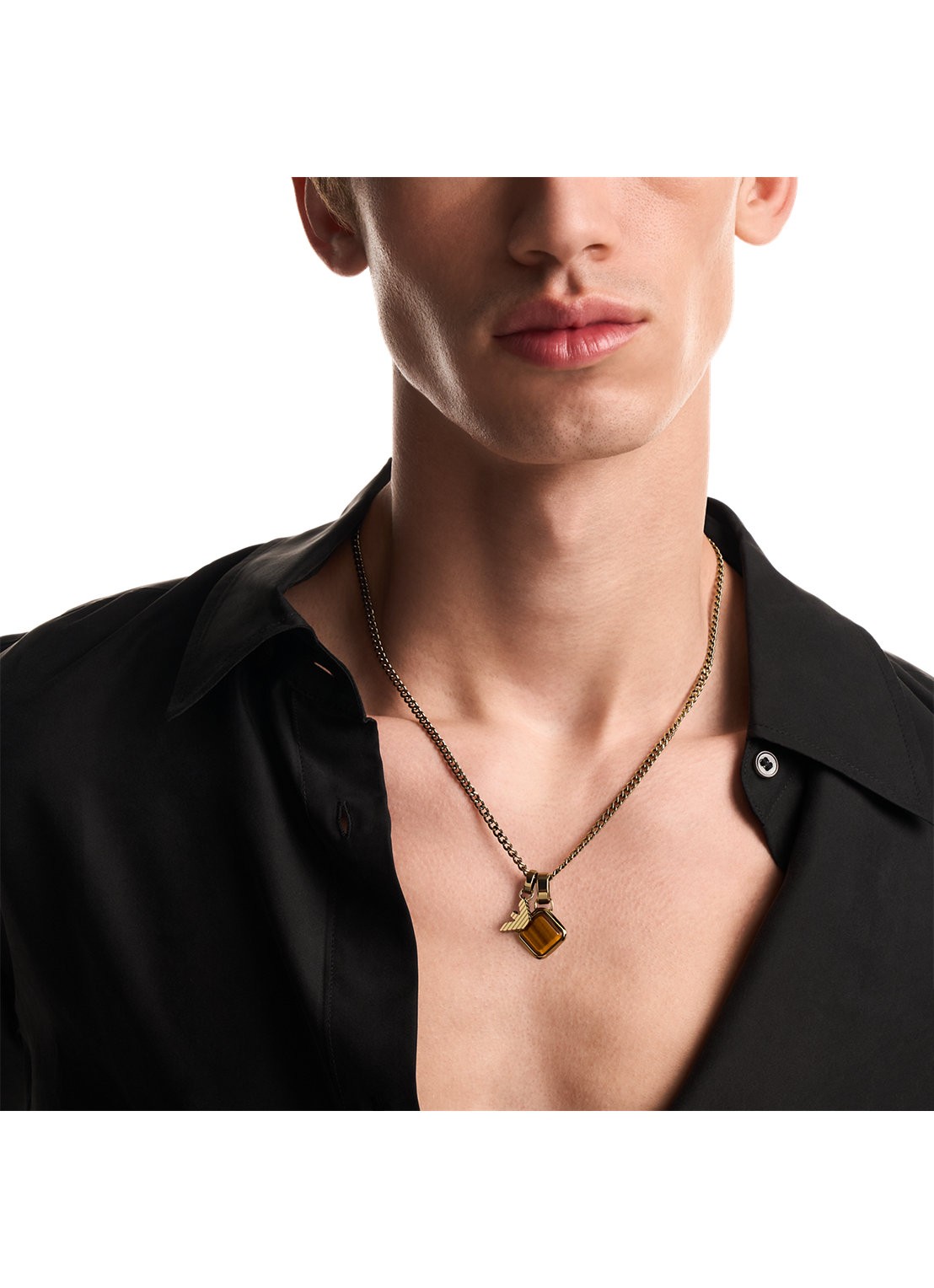 Armani Eagle Logo ketting EGS3380251 - detail 3 goud