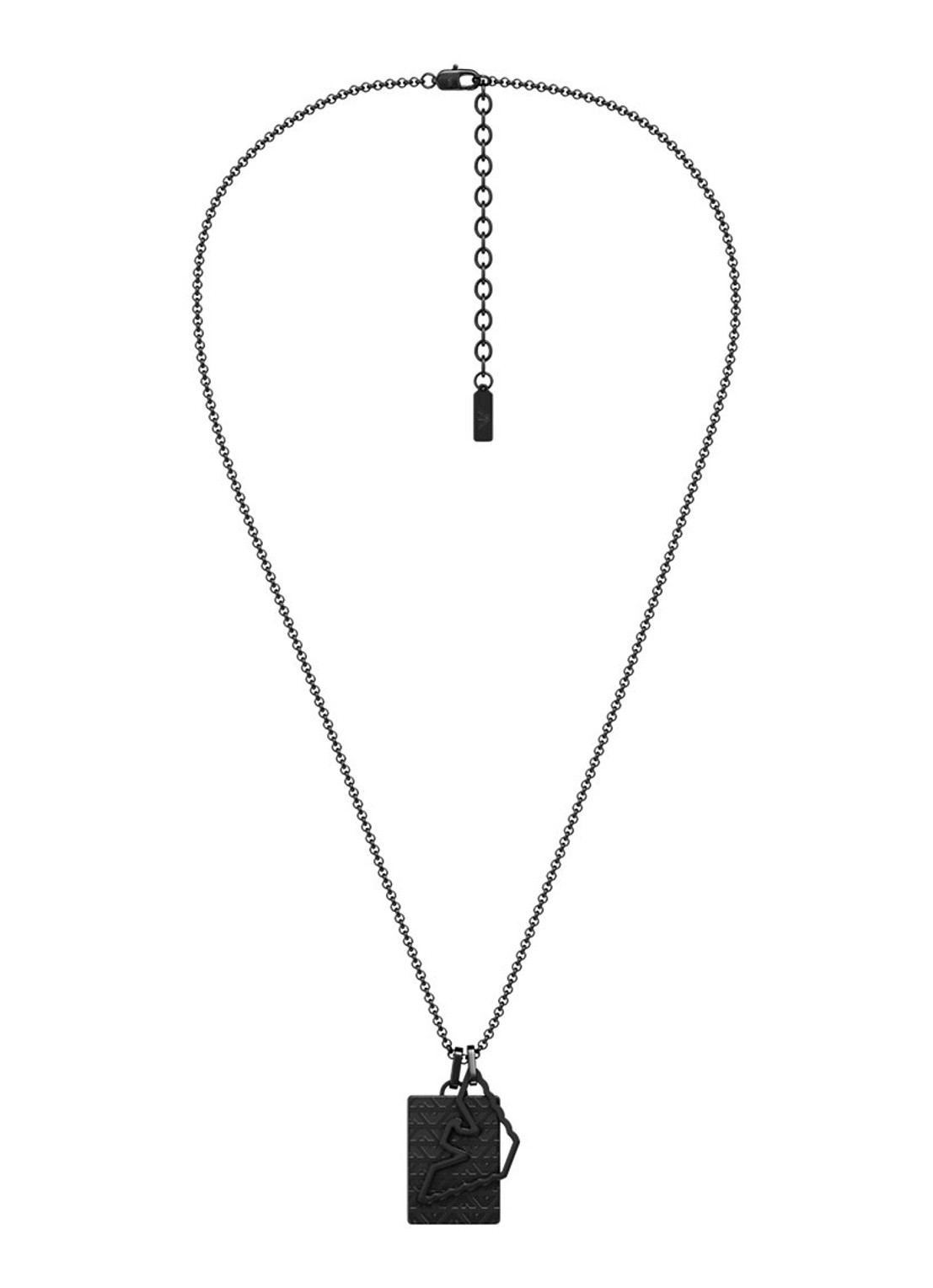 Armani Eagle Logo ketting EGS3384001 - detail 2 zwart