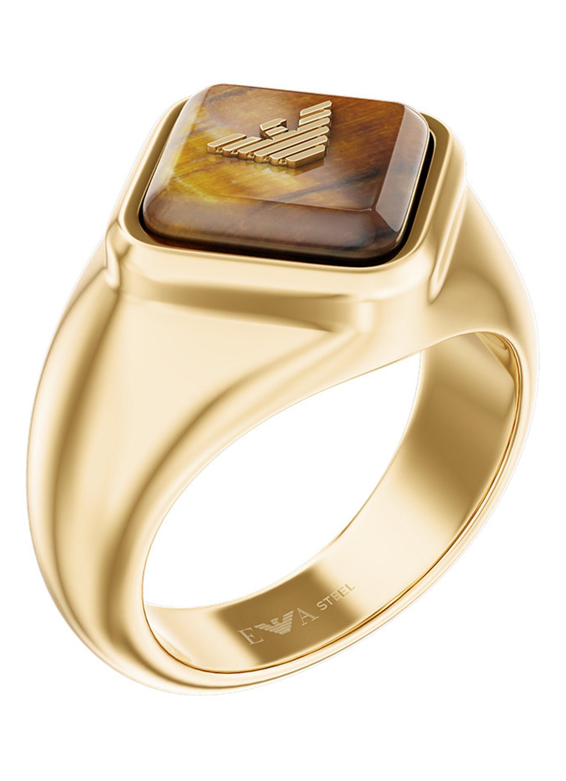 Armani Eagle Logo ring EGS3379251 - voorkant goud