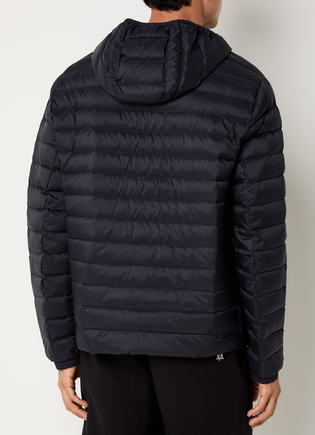 Armani Gewatteerd jack met donsvulling en ritszakken - achterkant 3 donkerblauw