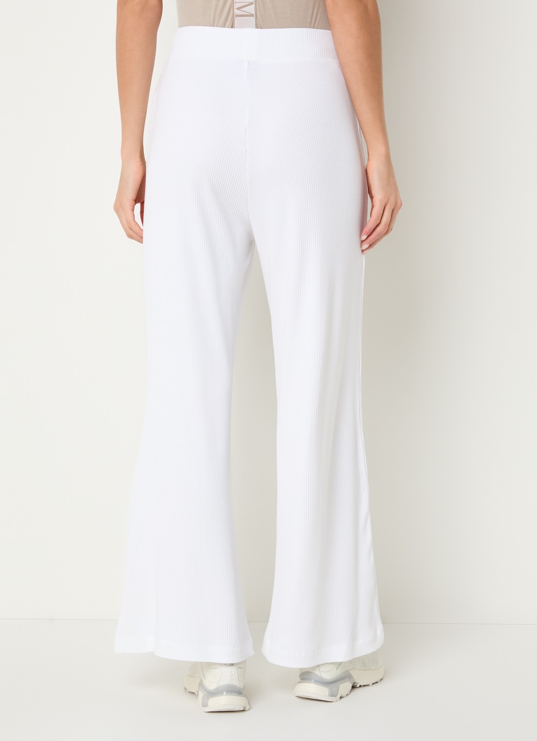Armani High waist flared fit broek - achterkant wit