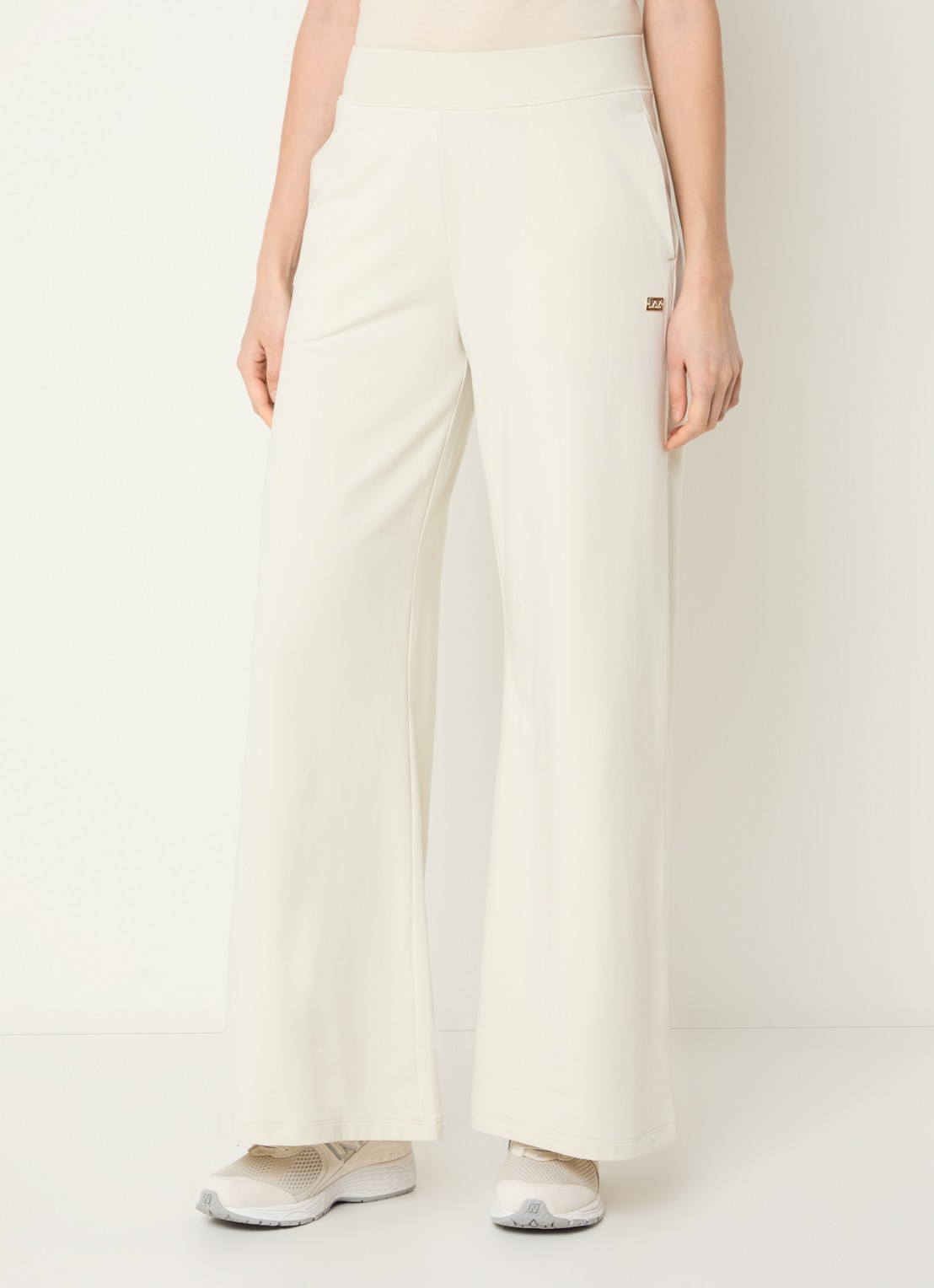 Armani High waist flared fit joggingbroek met steekzakken - detail 2 grijs