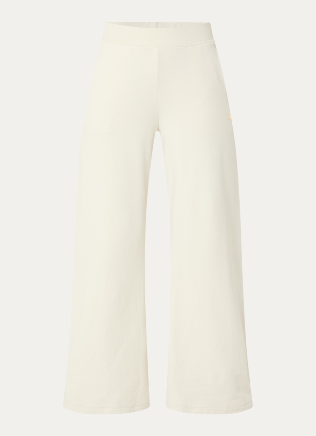 Armani High waist flared fit joggingbroek met steekzakken - voorkant 3 grijs