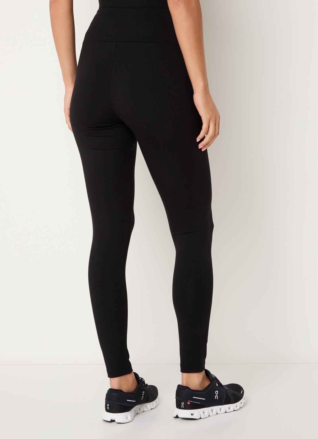 Armani High waist skinny fit trainingslegging met logo - achterkant 5 zwart