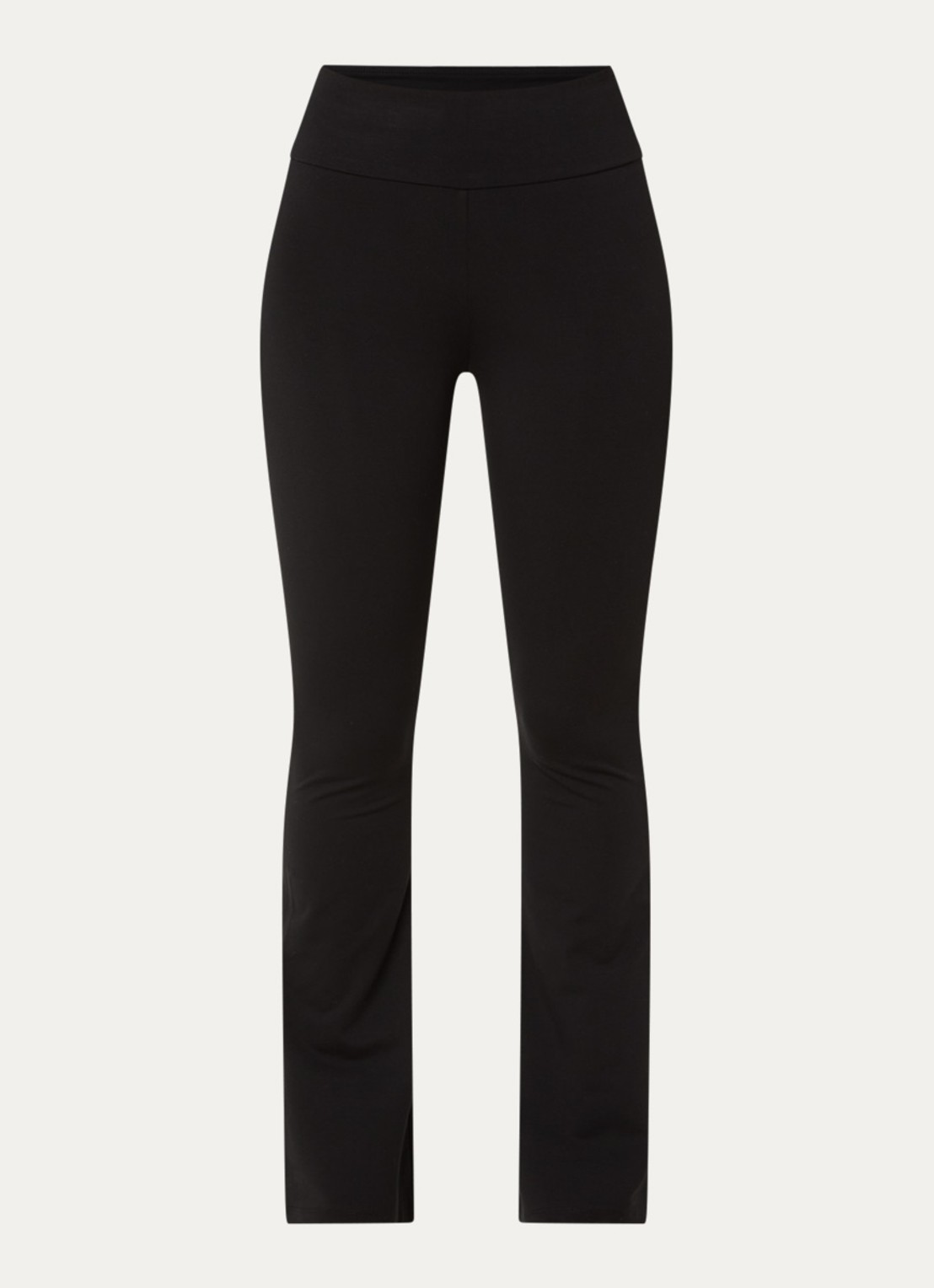 Armani High waist trainingslegging met logo - voorkant 3 zwart