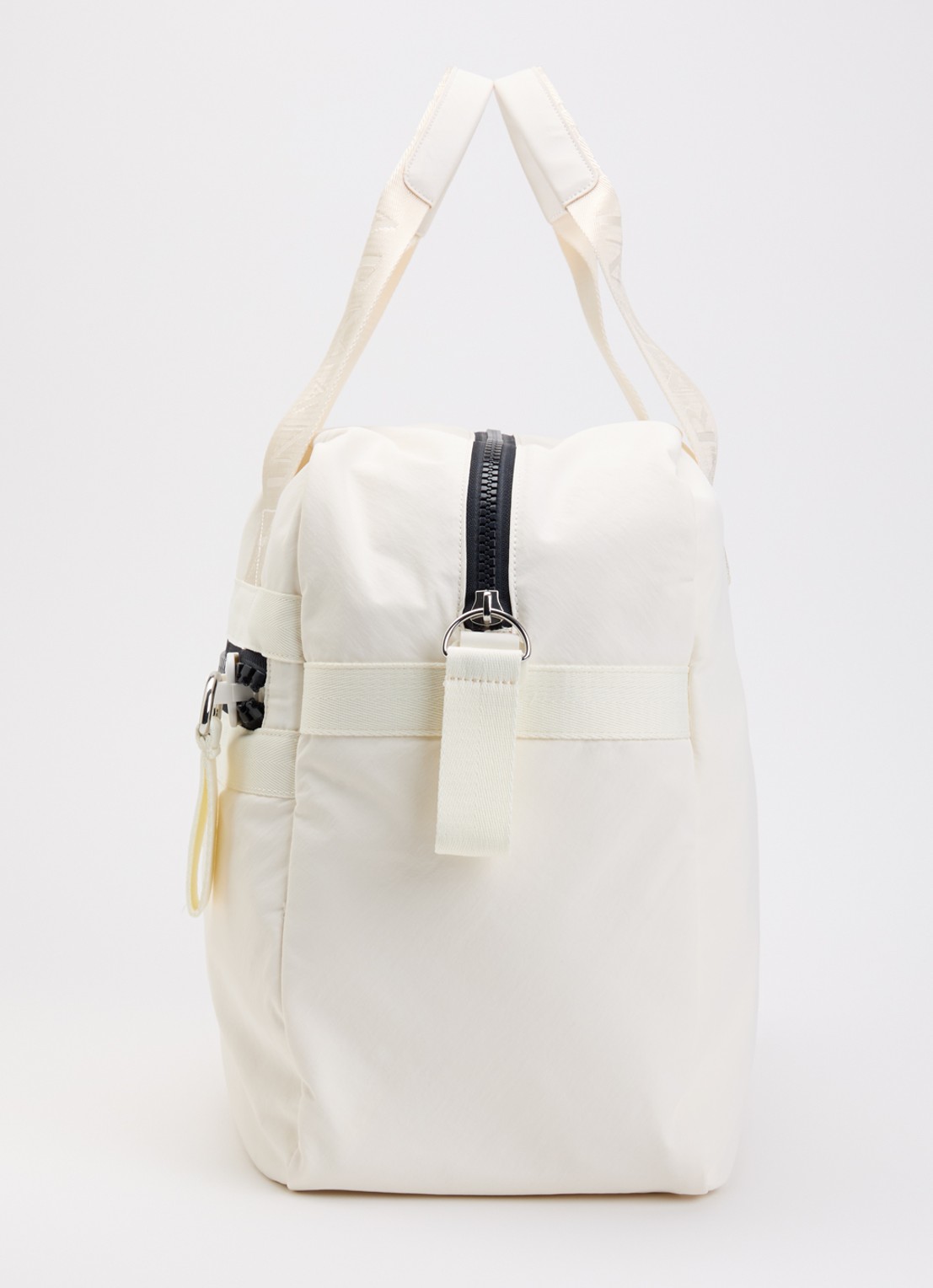 Armani Holdall weekendtas met afneembare schouderriem - detail 3 creme