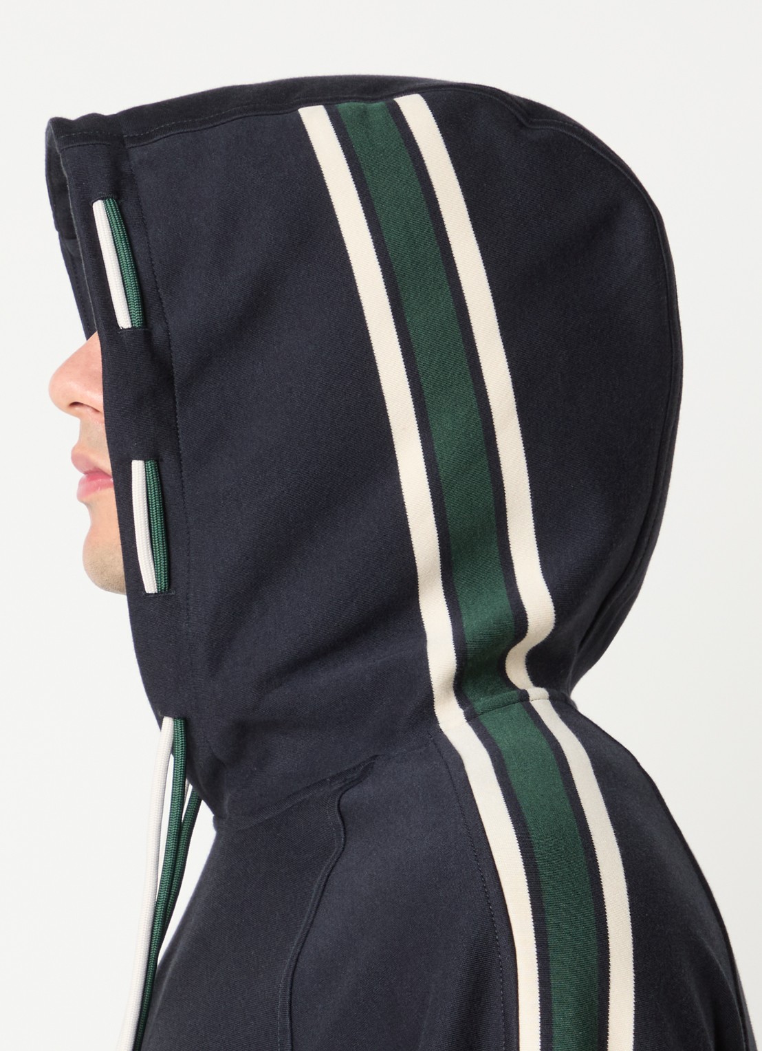 Armani Hoodie met capuchon met steekzakken - detail 5 donkerblauw