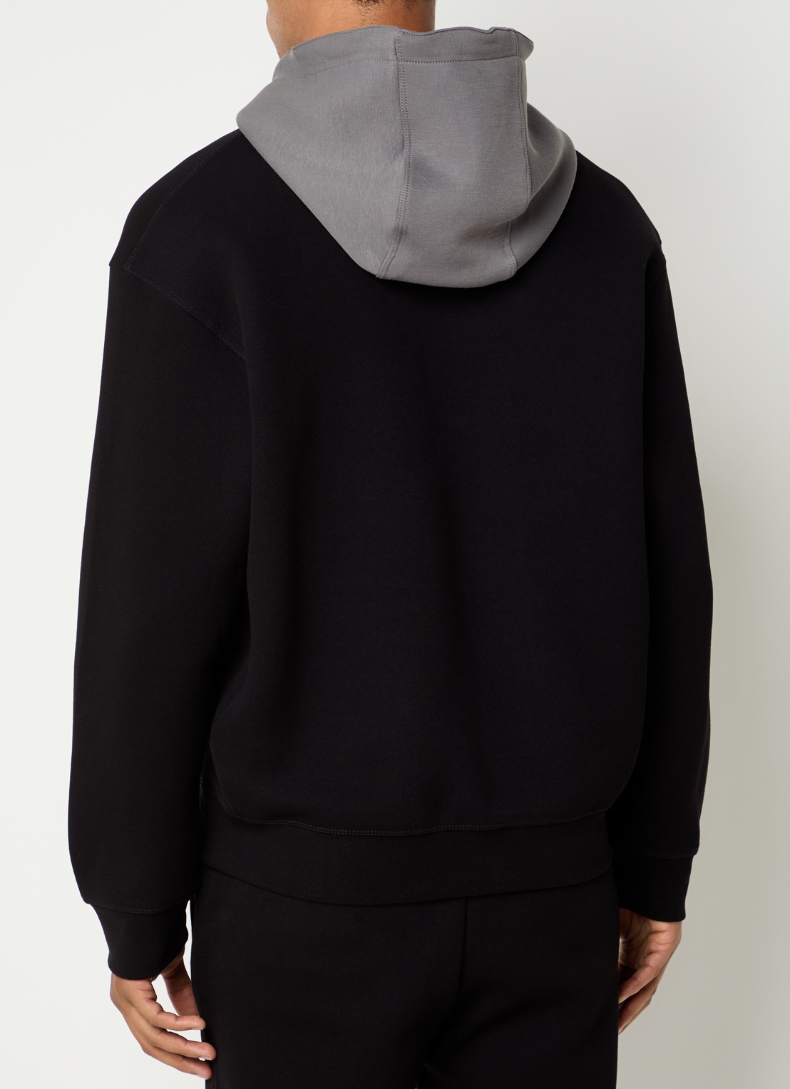 Armani Hoodie met logo - achterkant 3 zwart