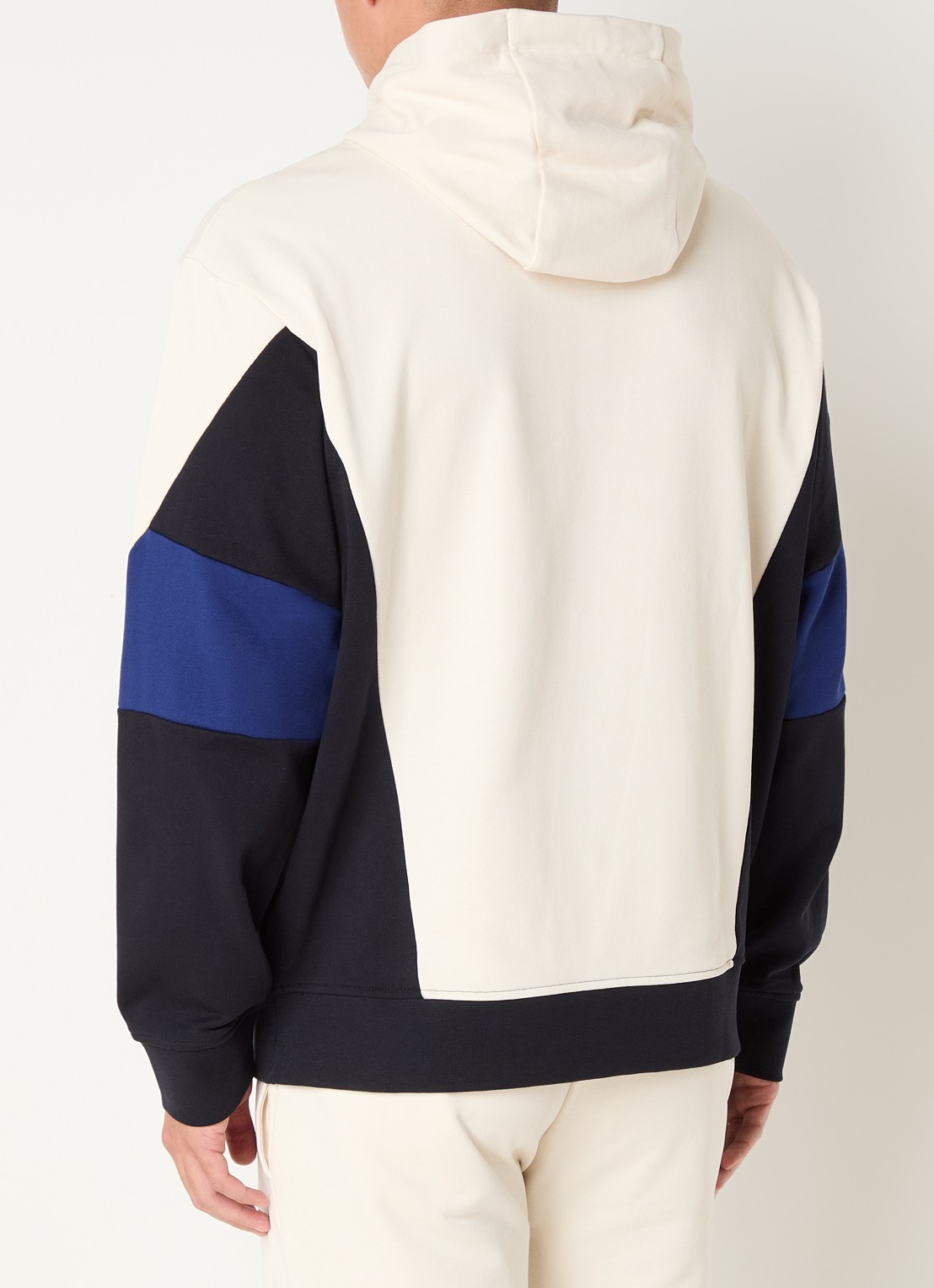 Armani Hoodie met logo - achterkant 3 gebroken wit