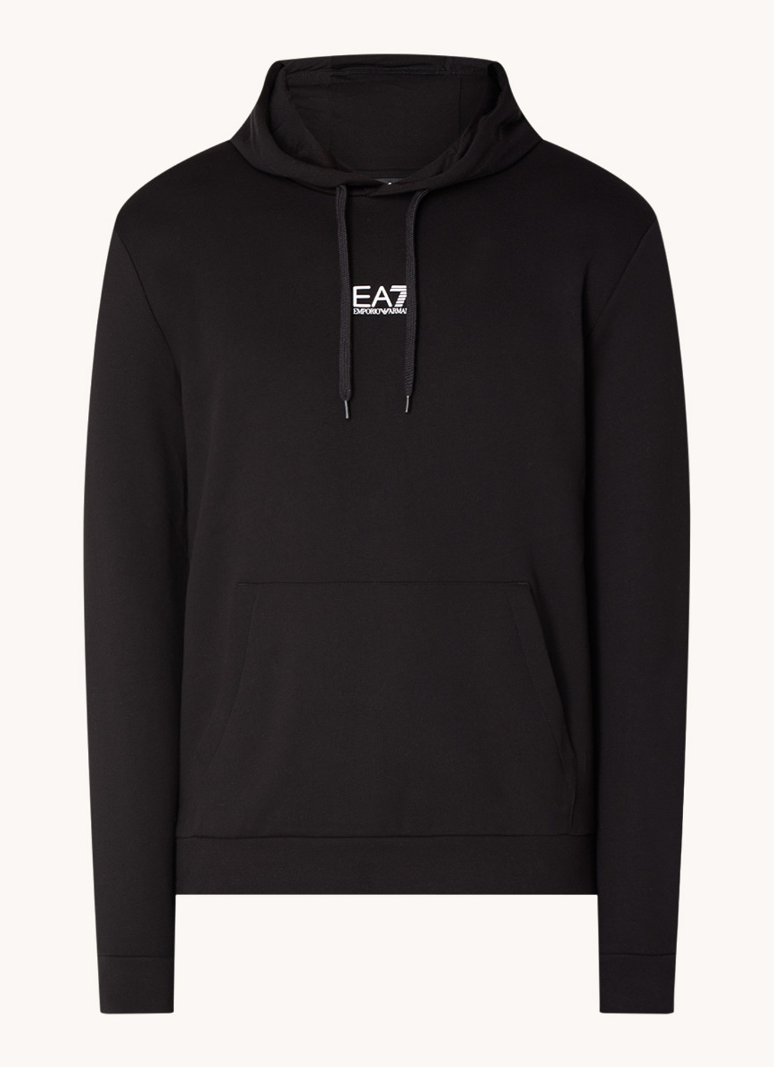 Armani Hoodie met logo - voorkant zwart