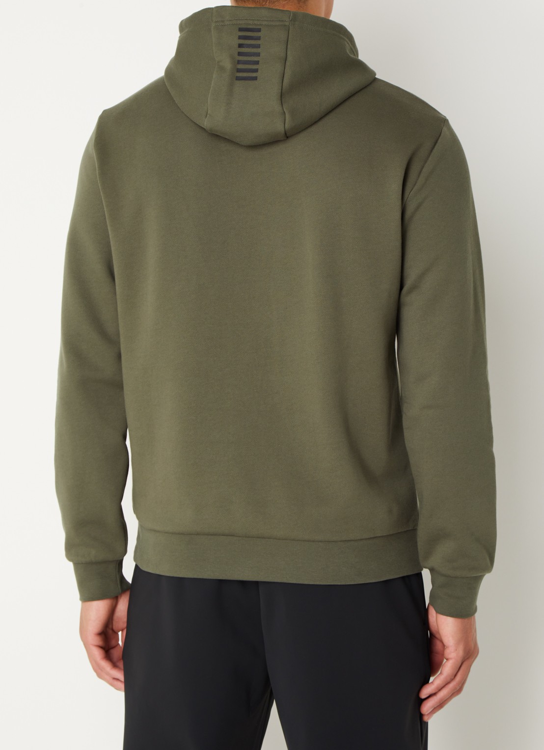 Armani Hoodie met logo - achterkant 3 legergroen