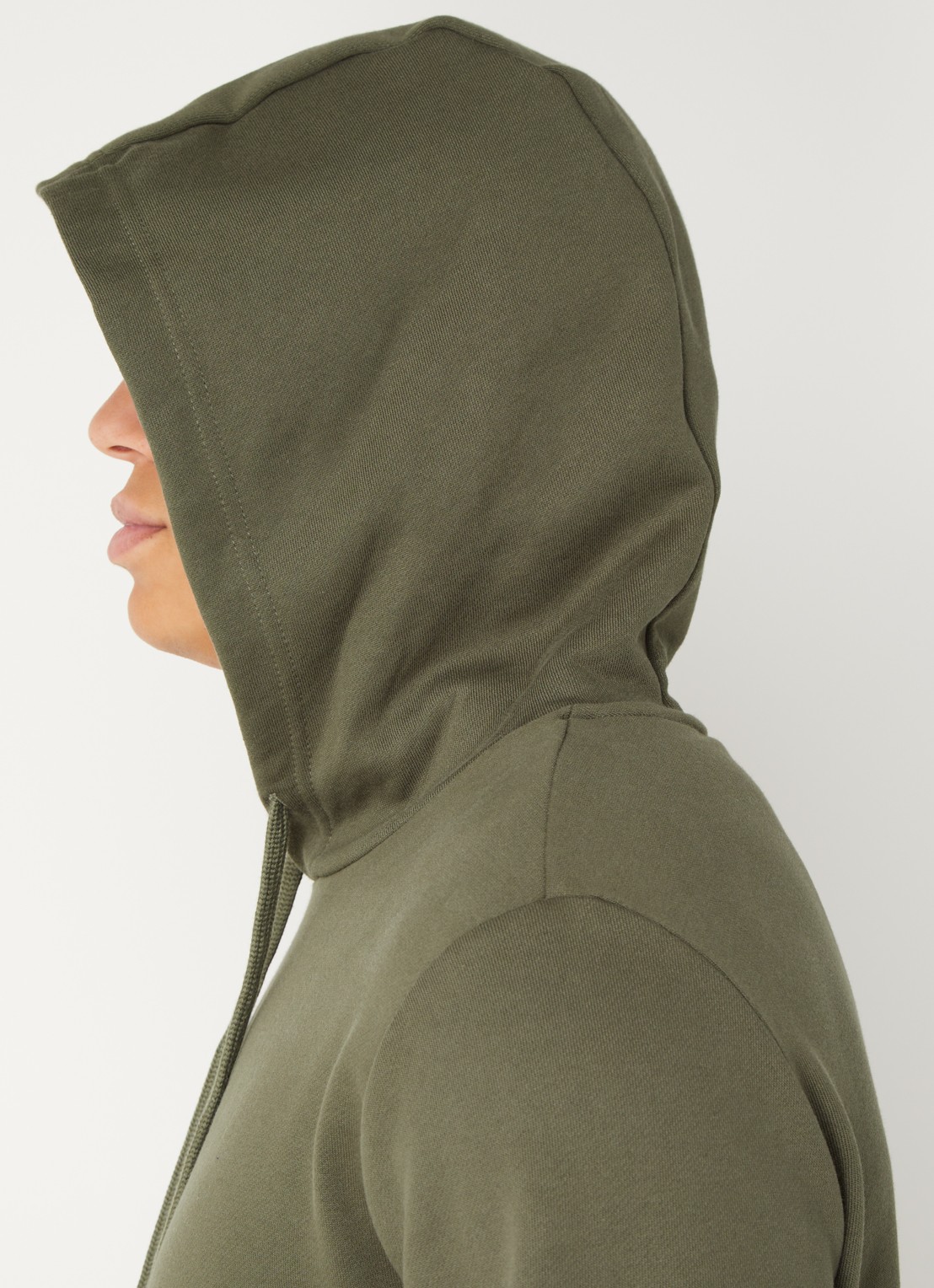 Armani Hoodie met logo - detail 2 legergroen