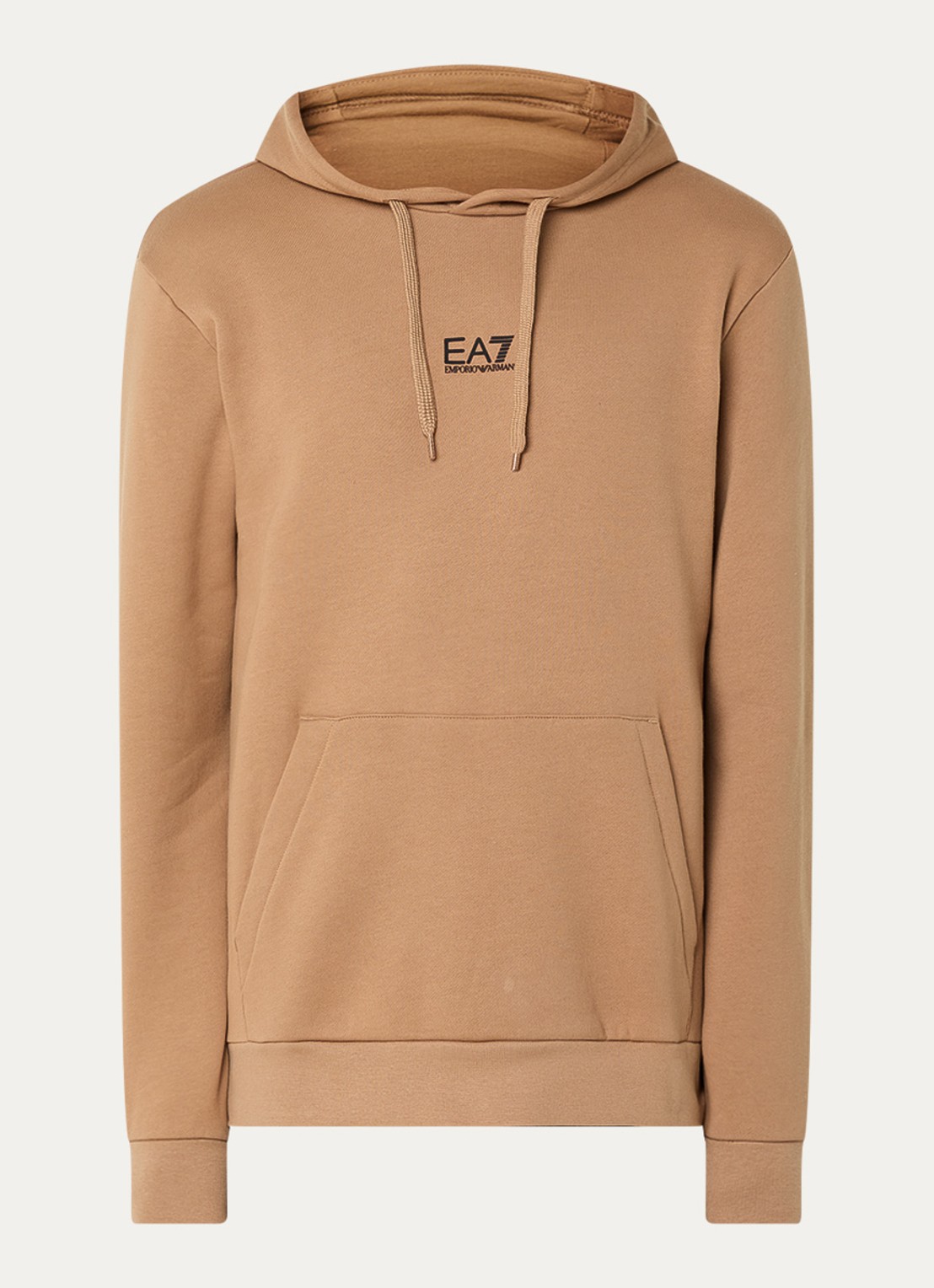 Armani Hoodie met logo - voorkant 4 camel