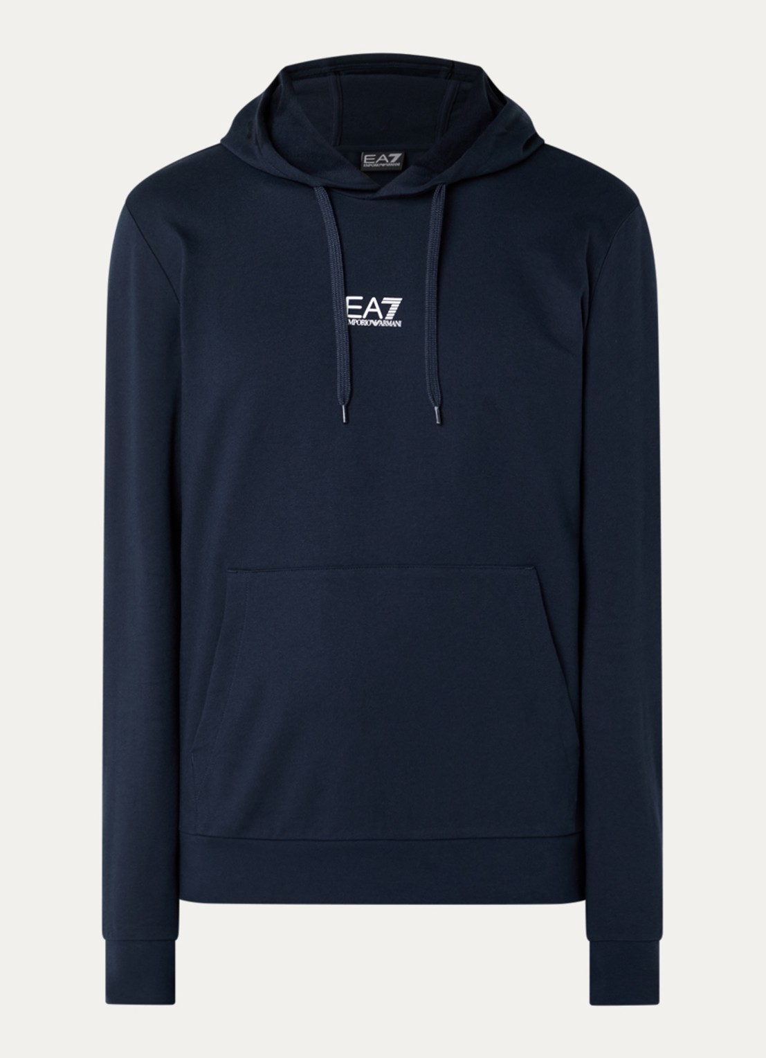 Armani Hoodie met logo - voorkant donkerblauw