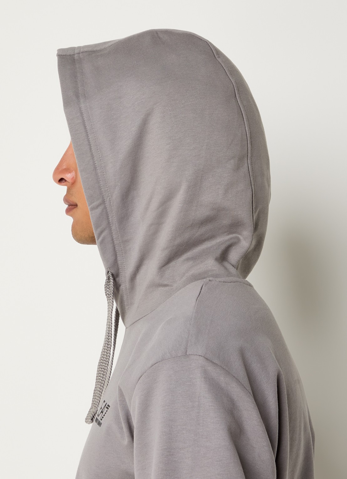 Armani Hoodie met logo - detail 4 grijs