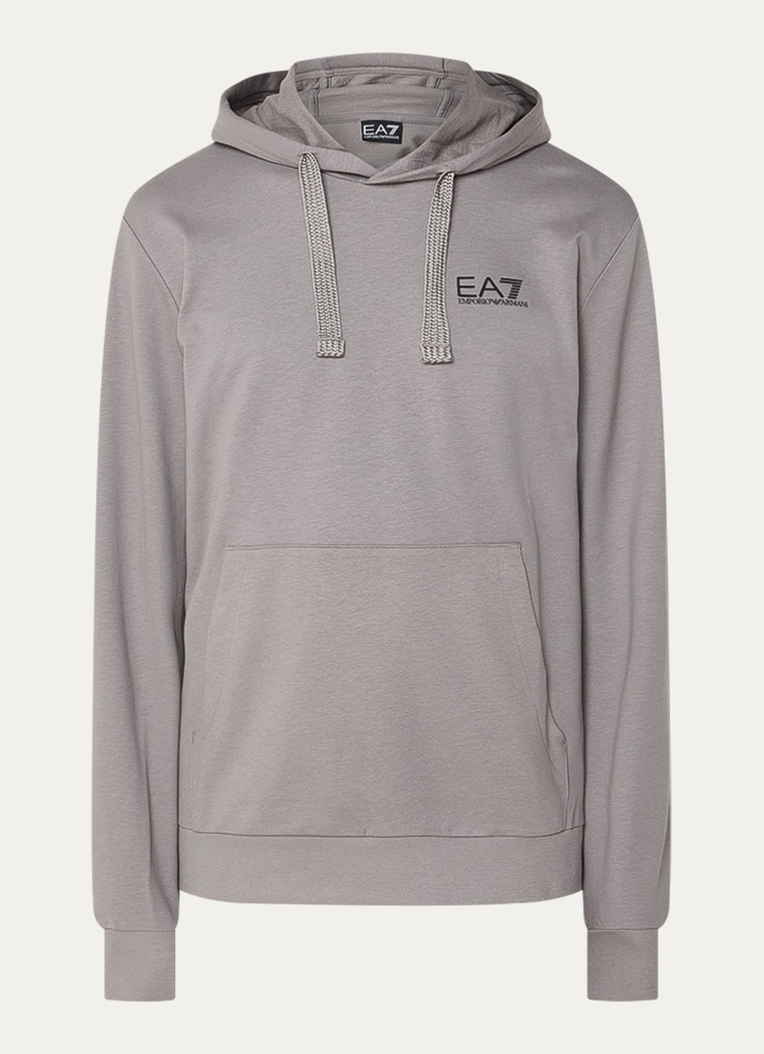 Armani Hoodie met logo - voorkant grijs