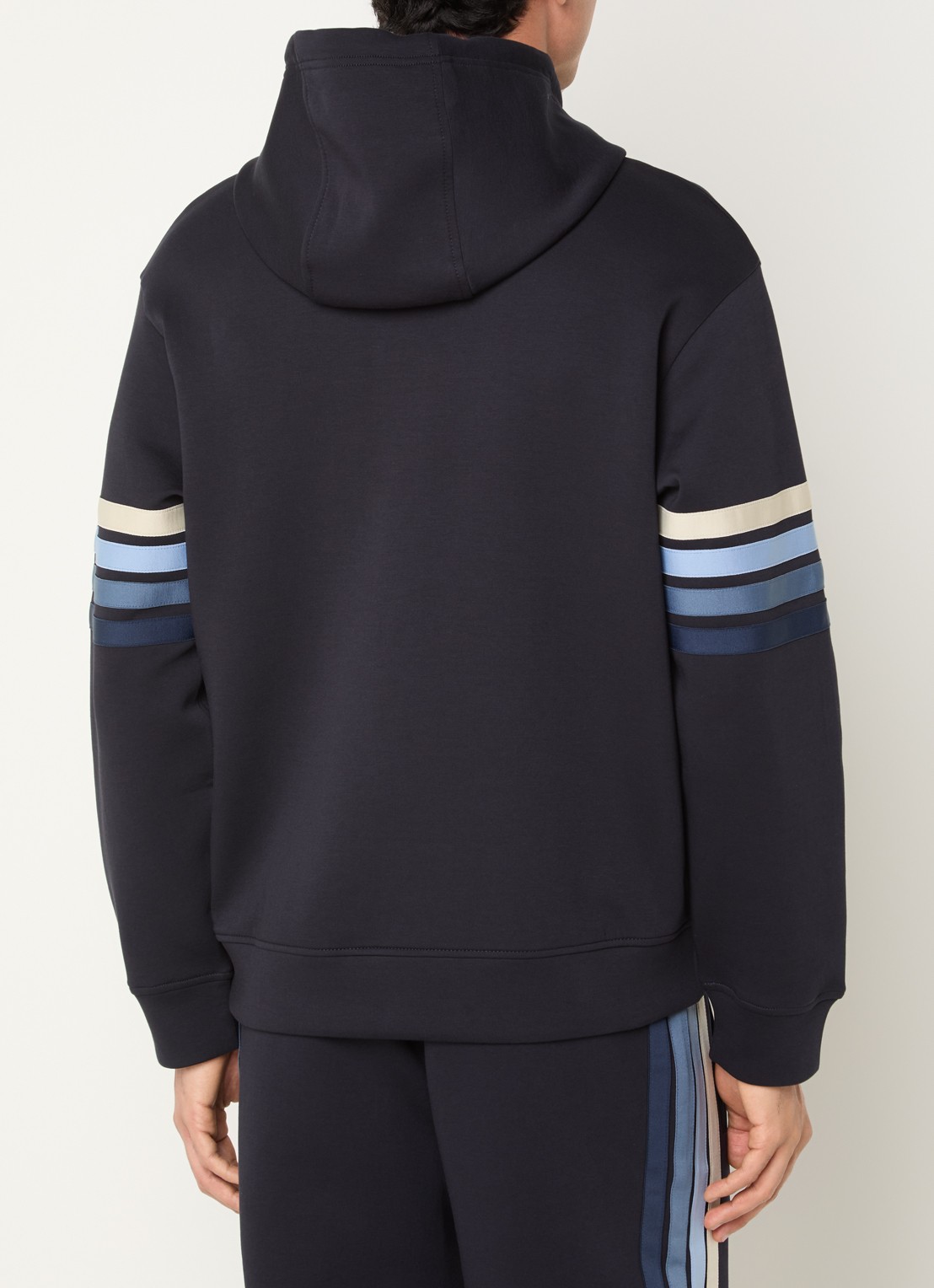 Armani Hoodie met logoprint - achterkant 3 donkerblauw