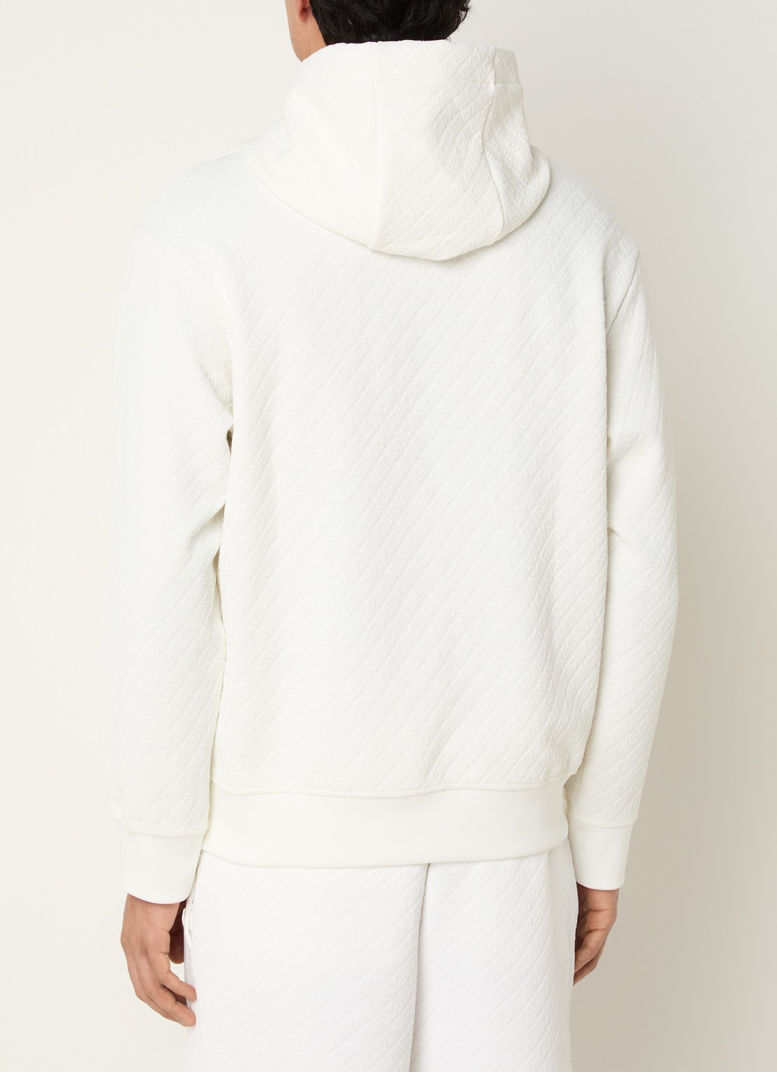 Armani Hoodie met logoprint - achterkant 3 wit