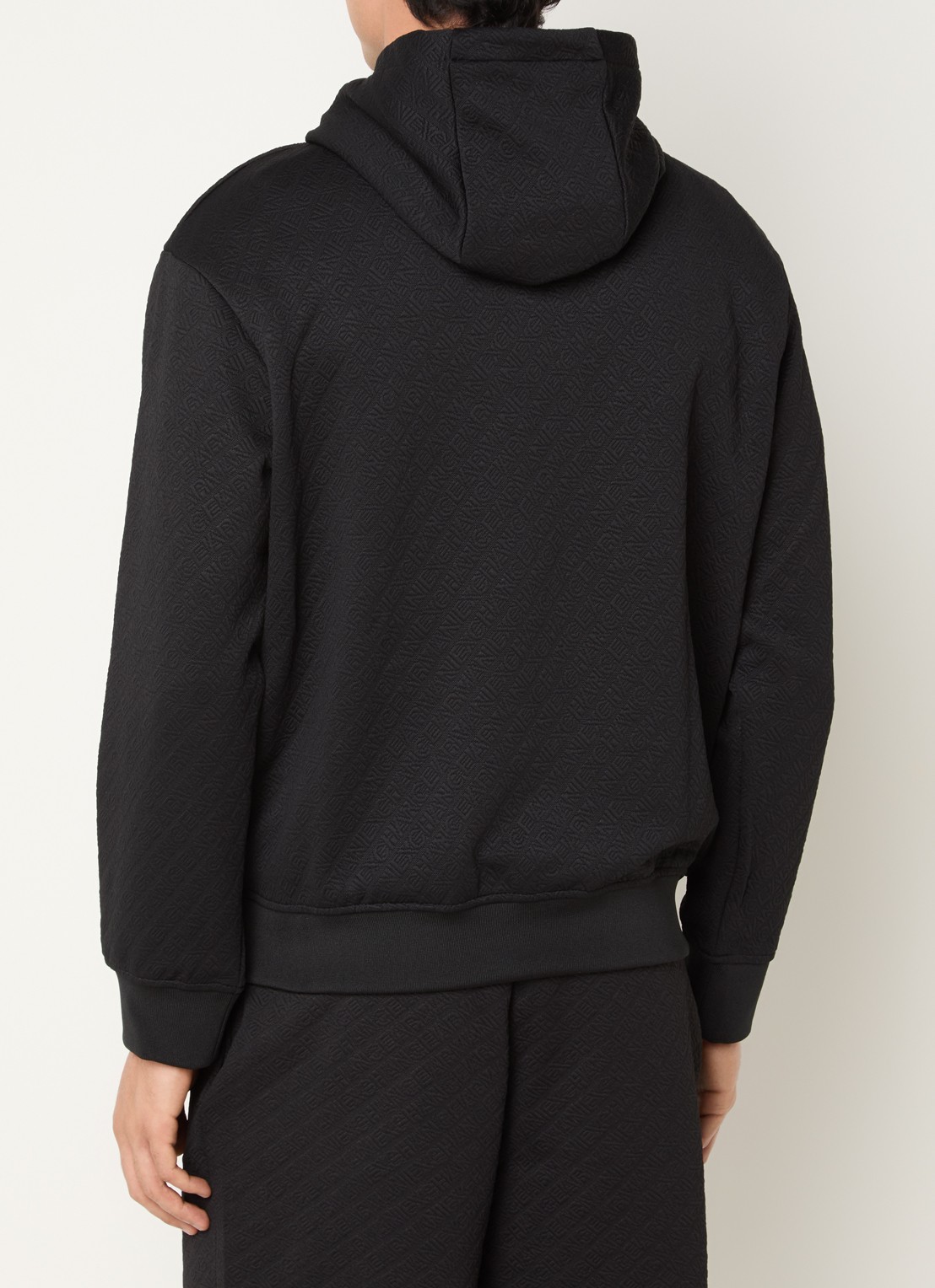 Armani Hoodie met logoprint - achterkant 3 zwart