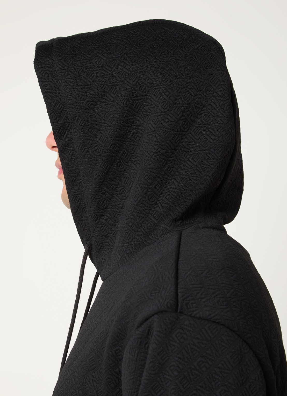 Armani Hoodie met logoprint - detail 2 zwart