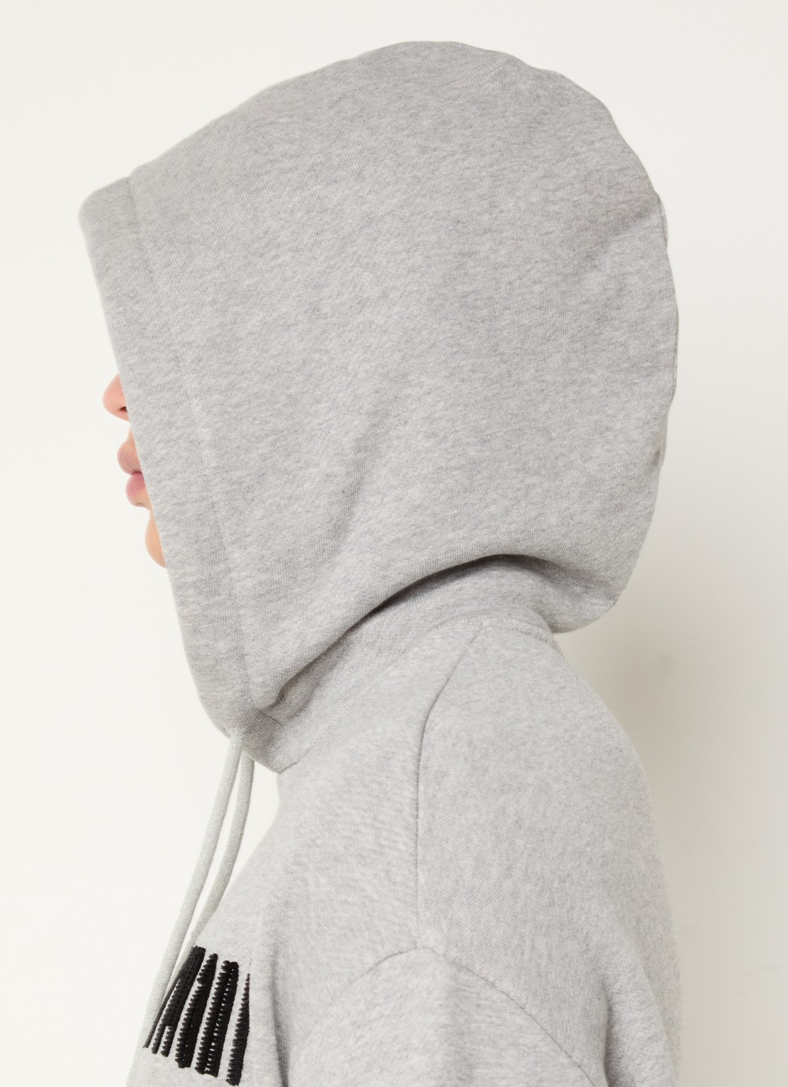 Armani Hoodie met logoprint - detail 3 grijsmele