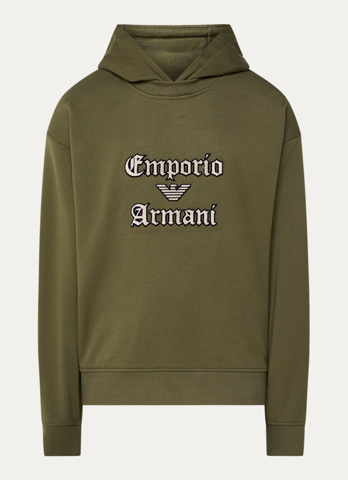 Armani Hoodie met logoprint - voorkant 4 groen