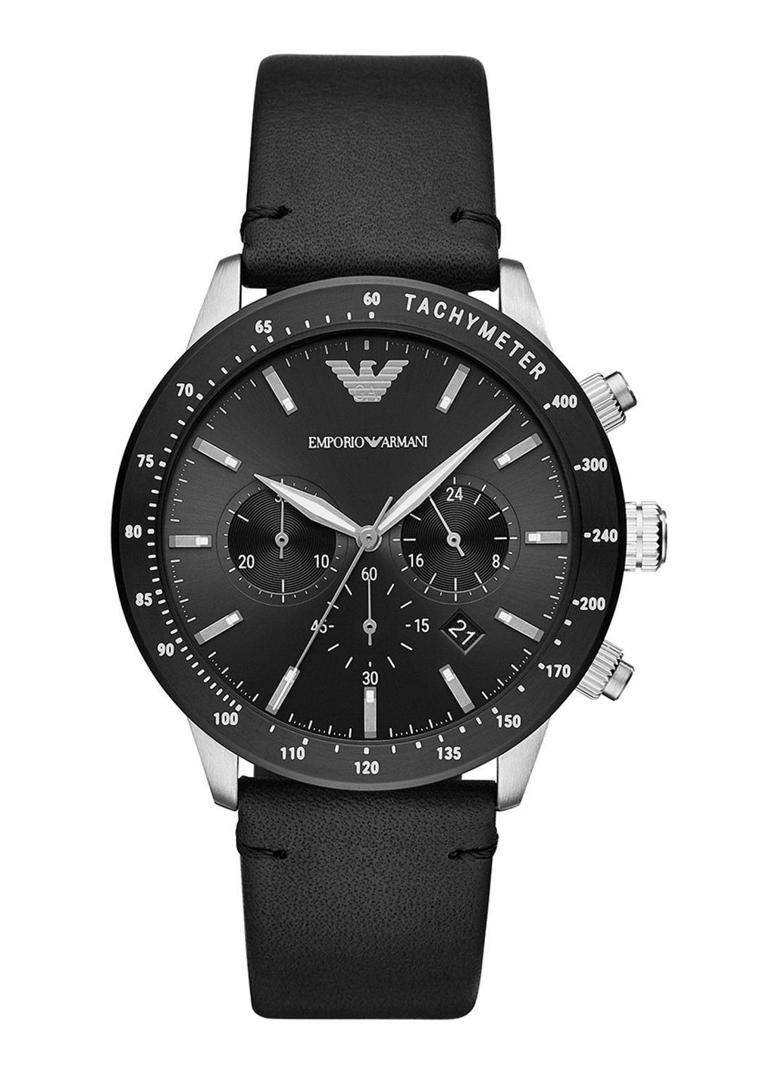 Armani Horloge AR11243 - voorkant zwart