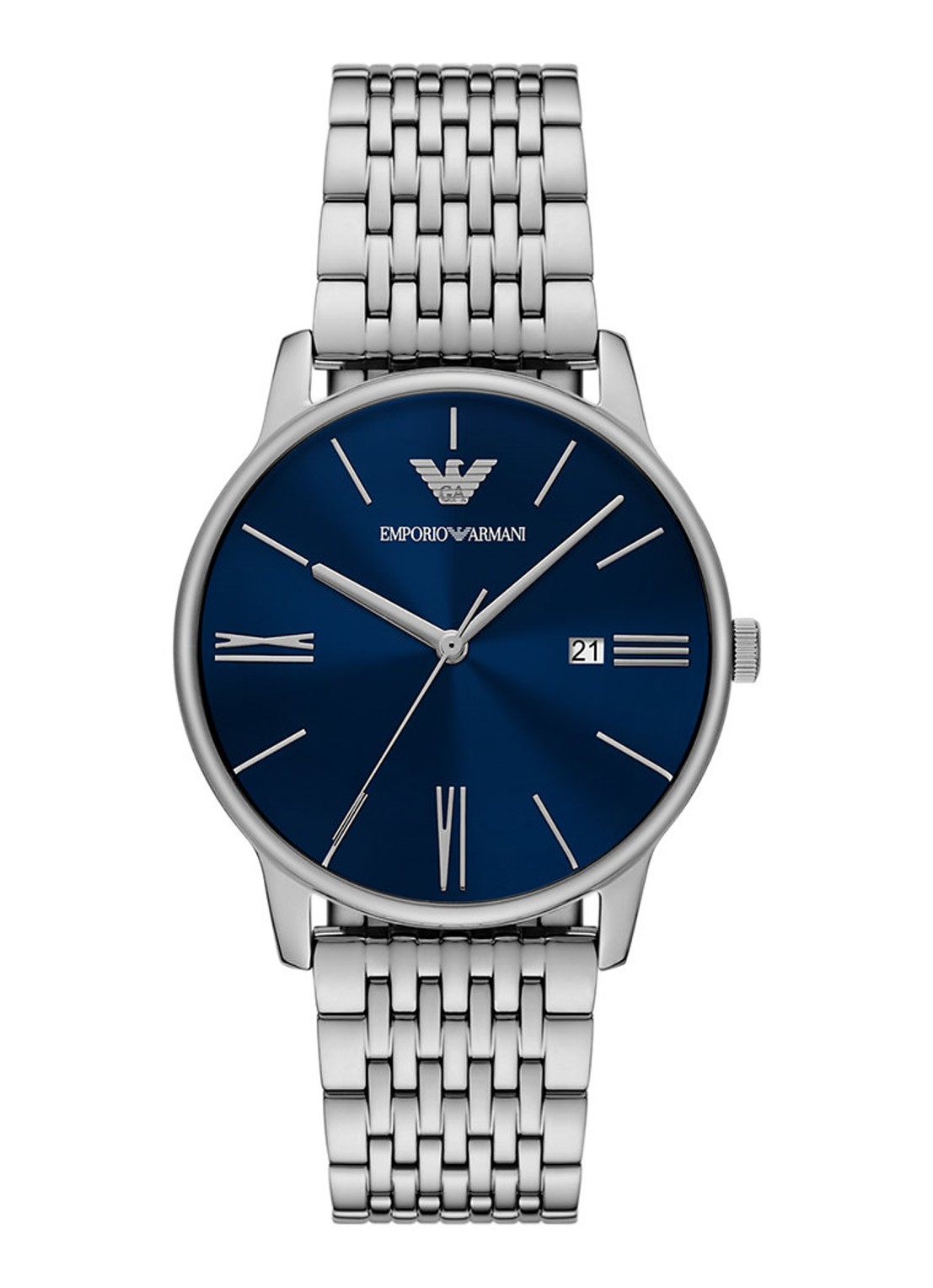 Armani Horloge AR11674 - voorkant zilver