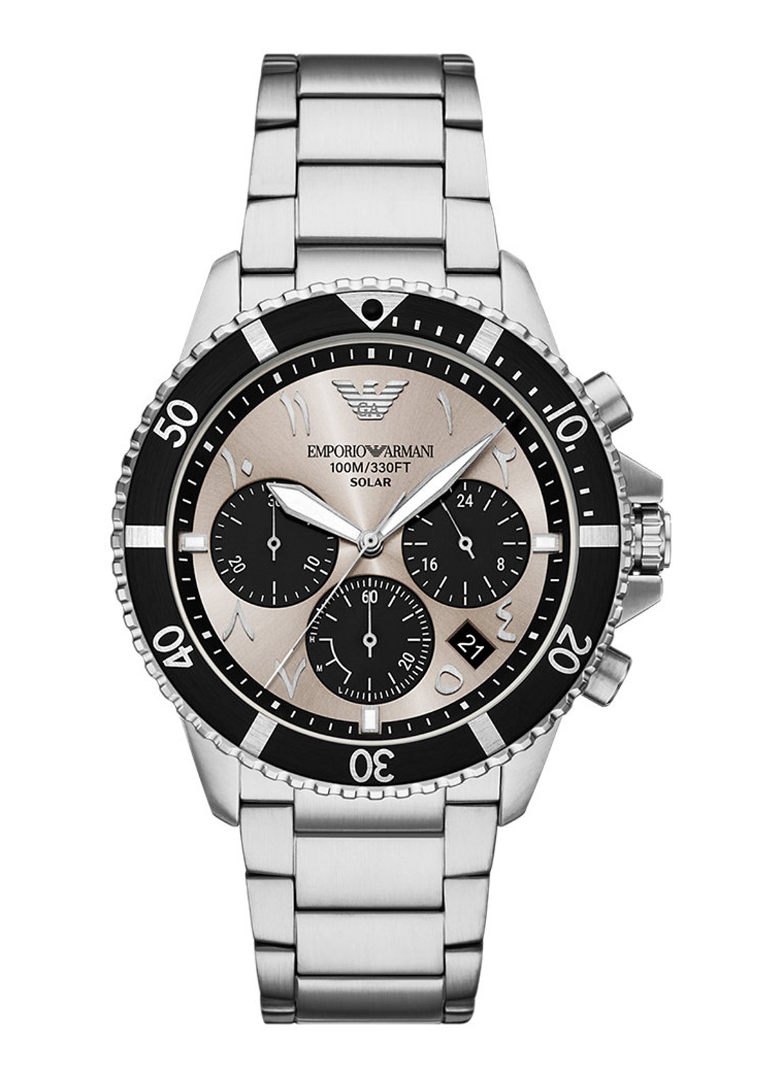 Armani Horloge AR11722 - voorkant 5 zilver