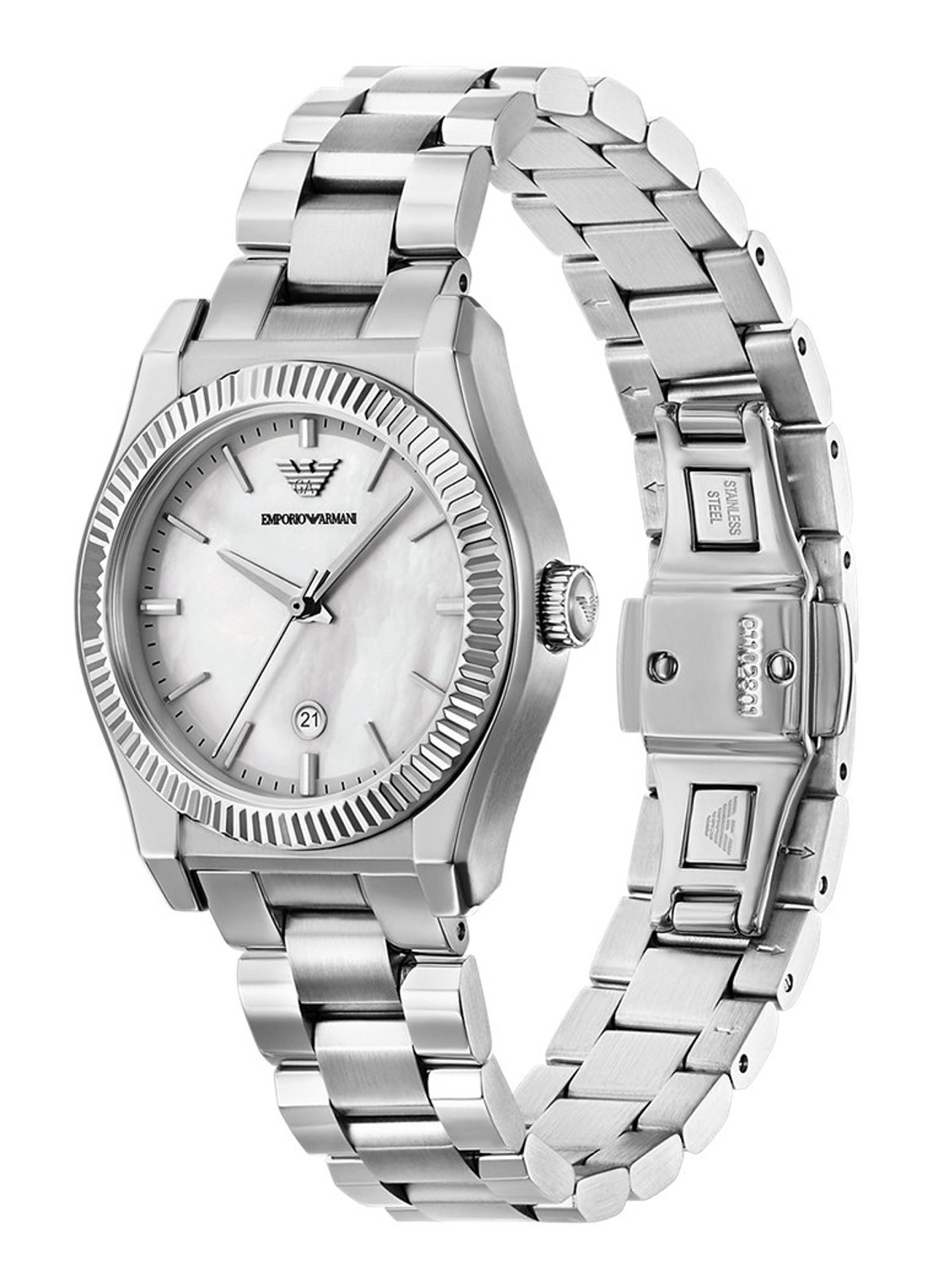 Armani Horloge AR11723 - detail 3 zilver